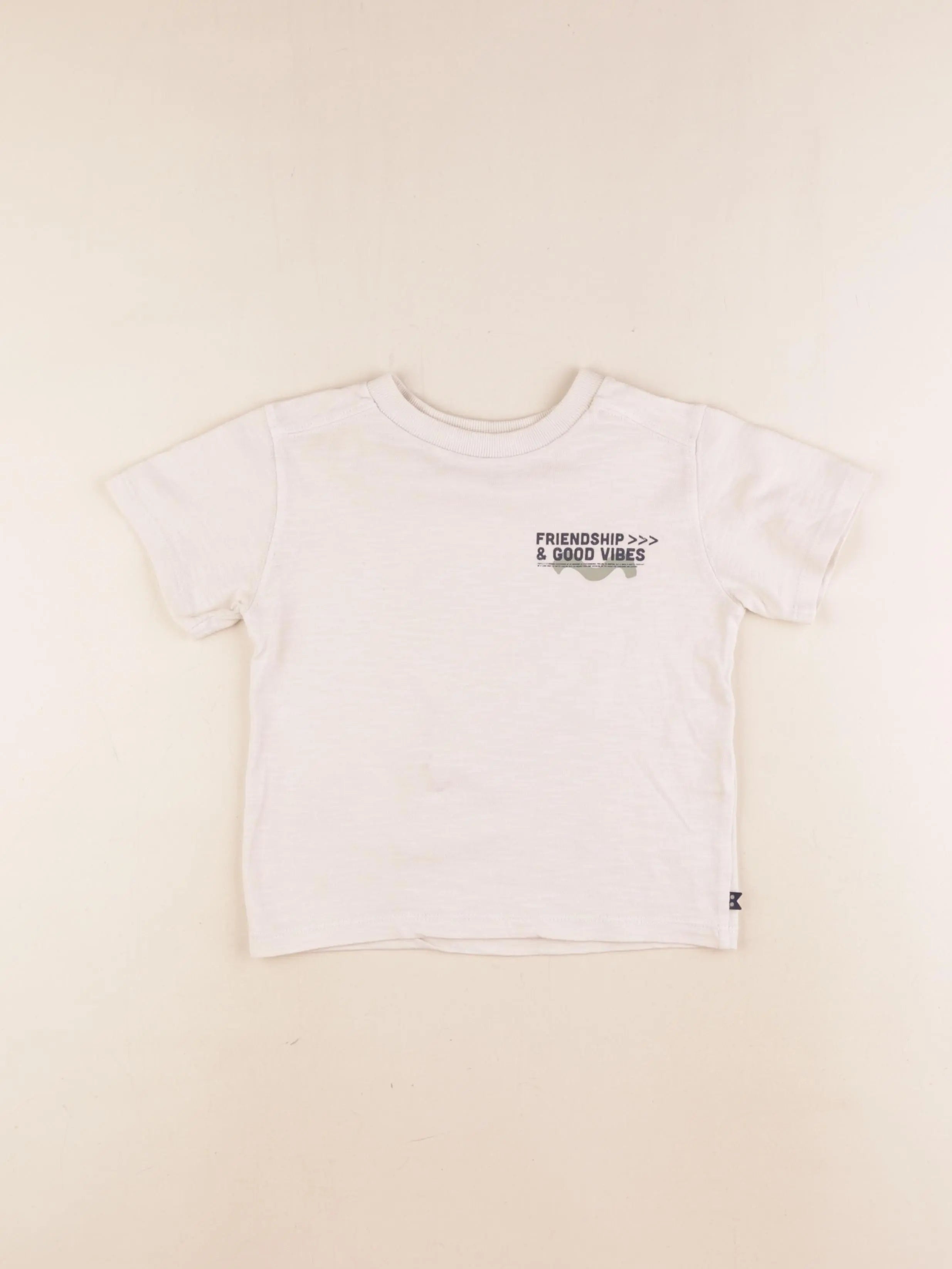 Okaidi - tee-shirt imprimé au dos marron - 3 ans