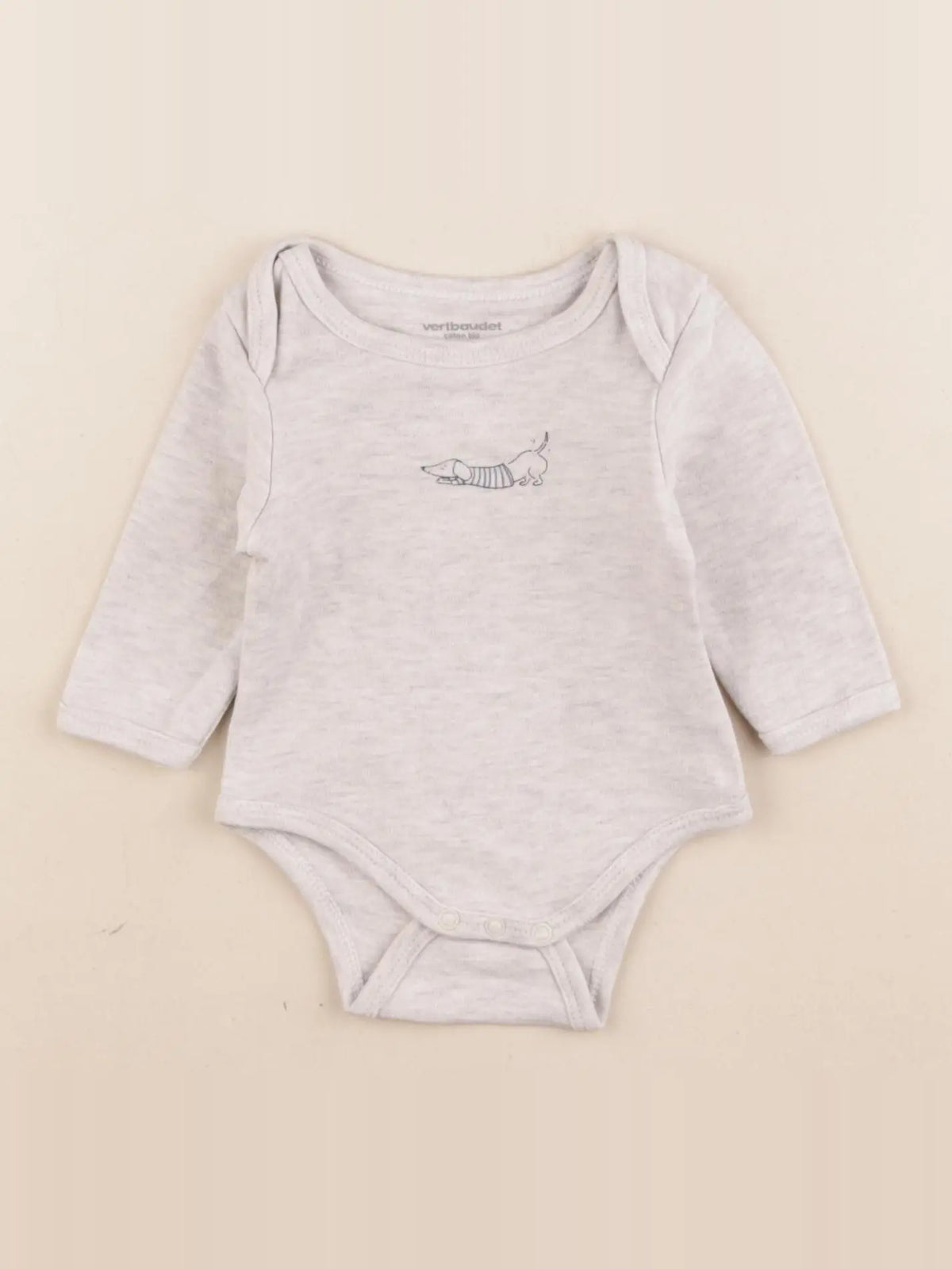 Vertbaudet - body marron - 3 mois
