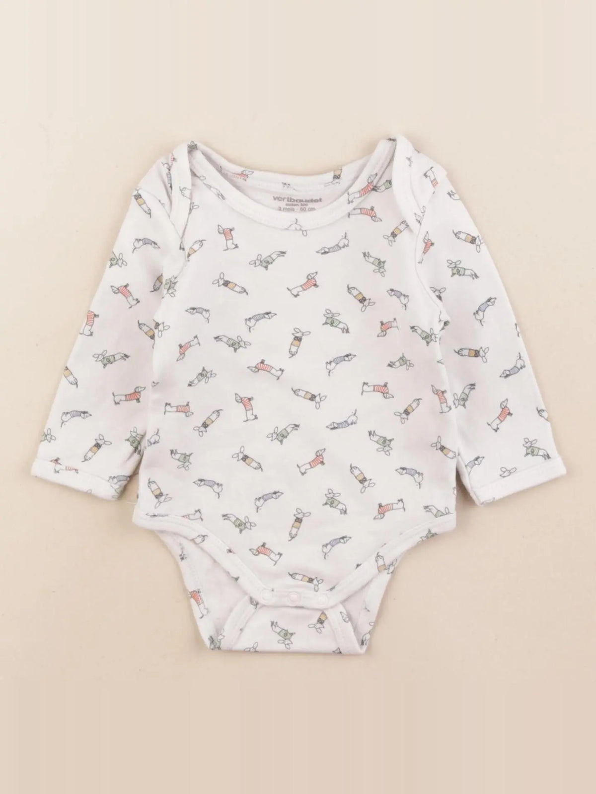 Vertbaudet - body blanc - 3 mois