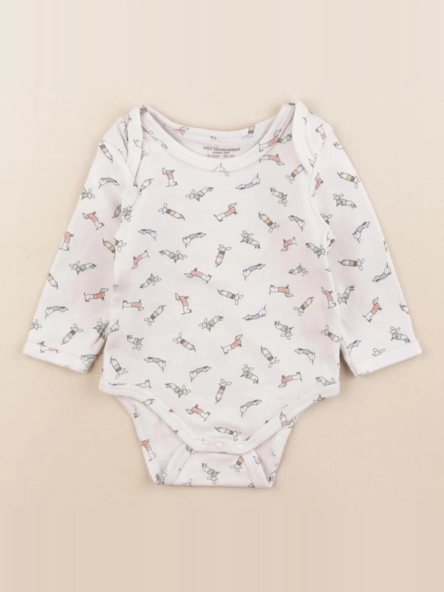 Vertbaudet - body blanc - 3 mois