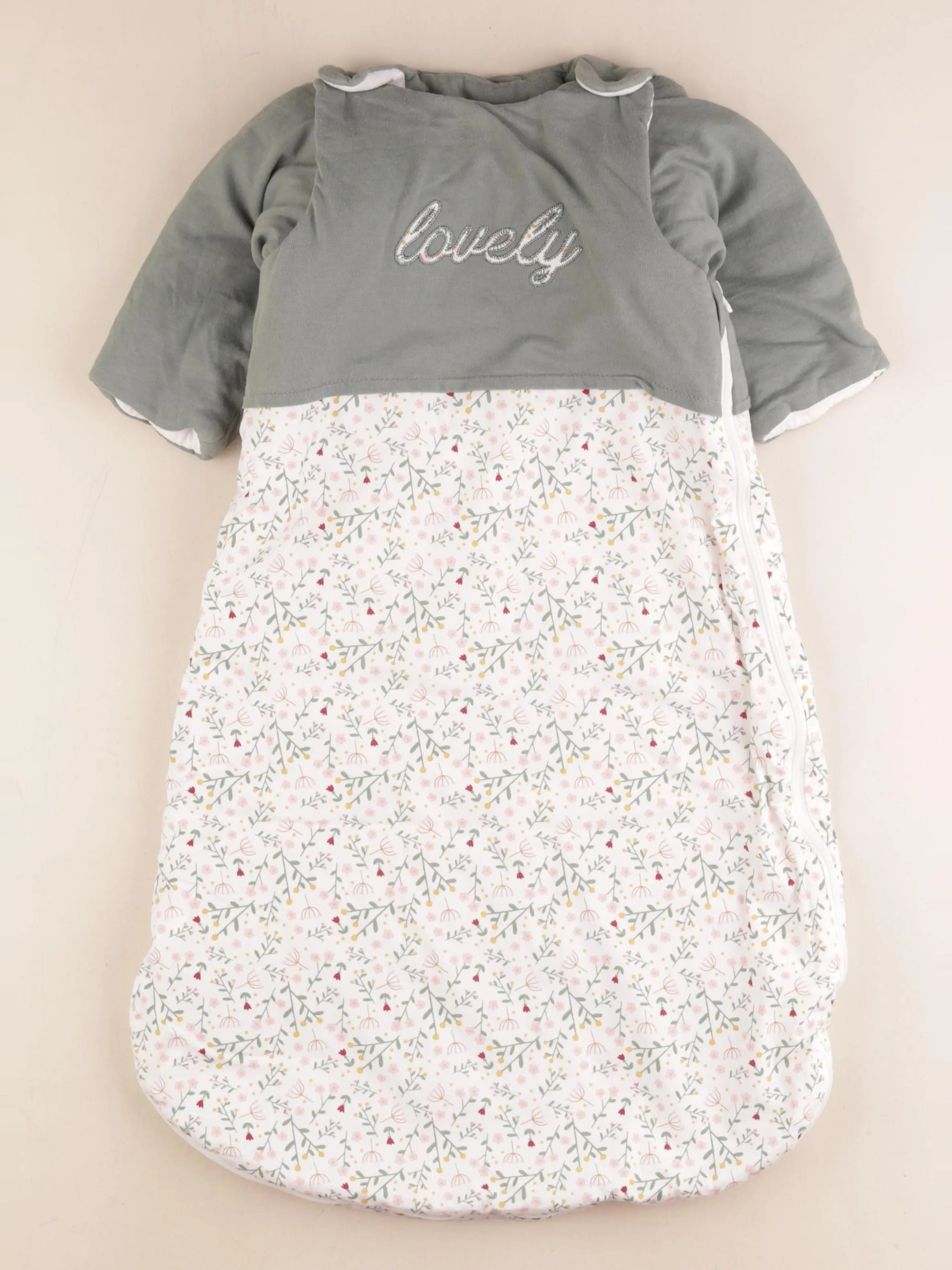 Vertbaudet - gigoteuse TOG 3 vert, blanc - 6/18 mois