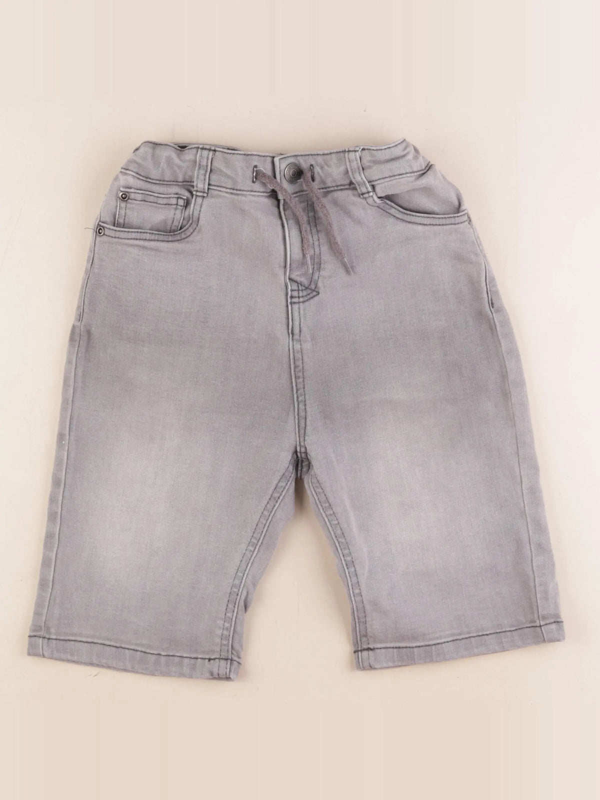Vertbaudet - short gris - 10 ans