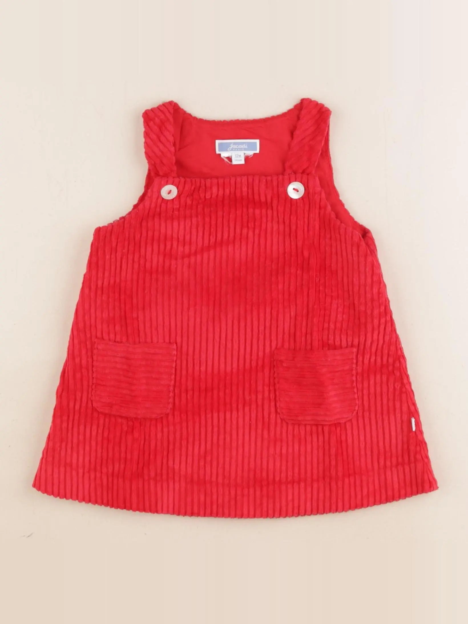 Jacadi - robe rouge - 12 mois