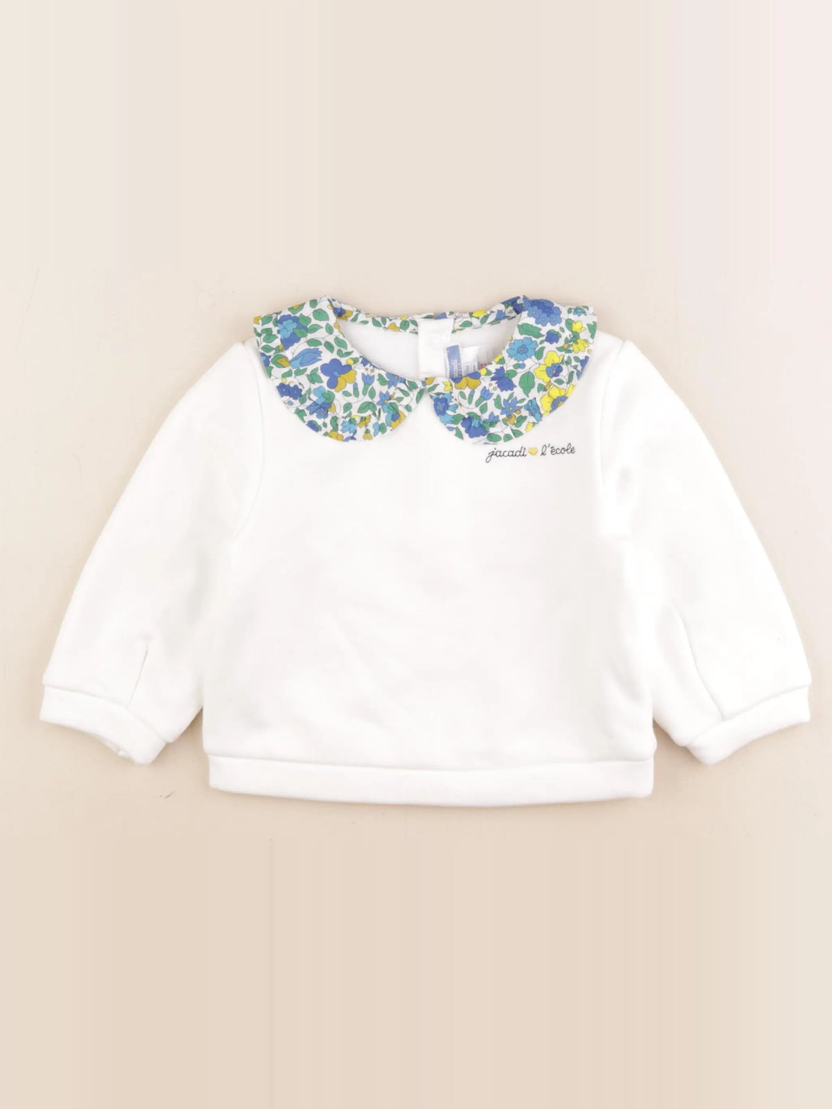 Jacadi - sweat blanc - 18 mois