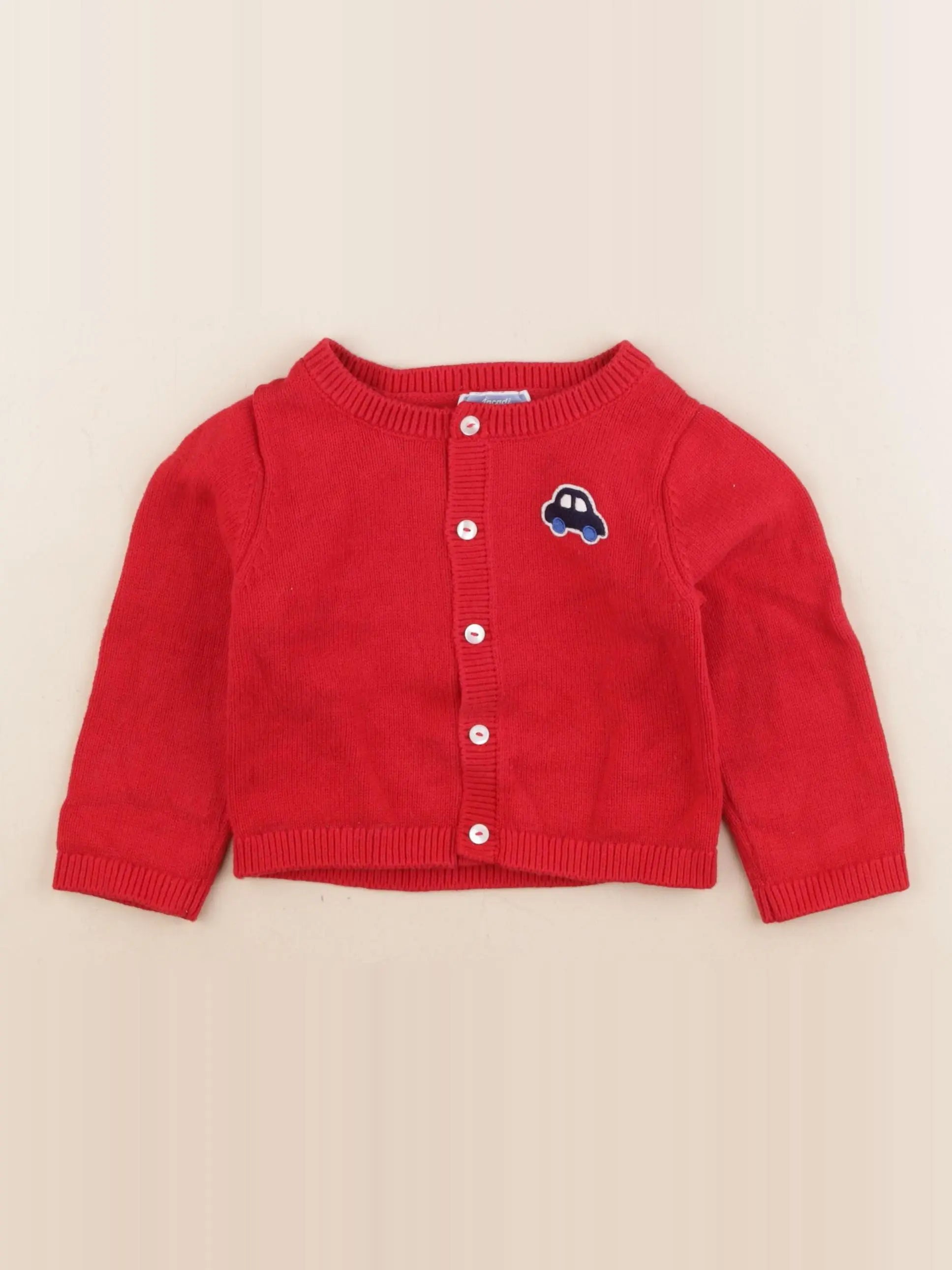 Jacadi - gilet rouge - 18 mois