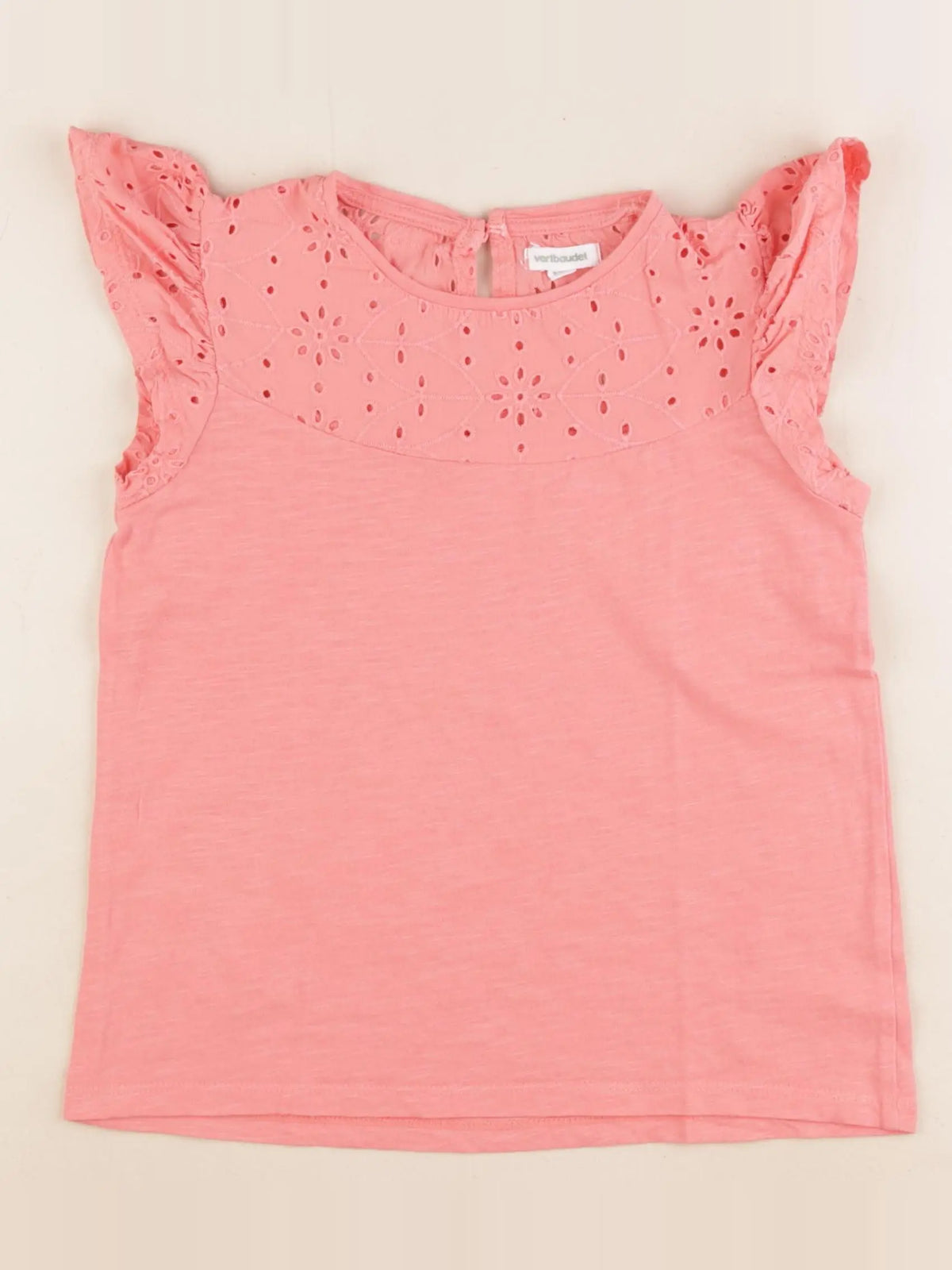 Vertbaudet - tee-shirt rose - 8 ans