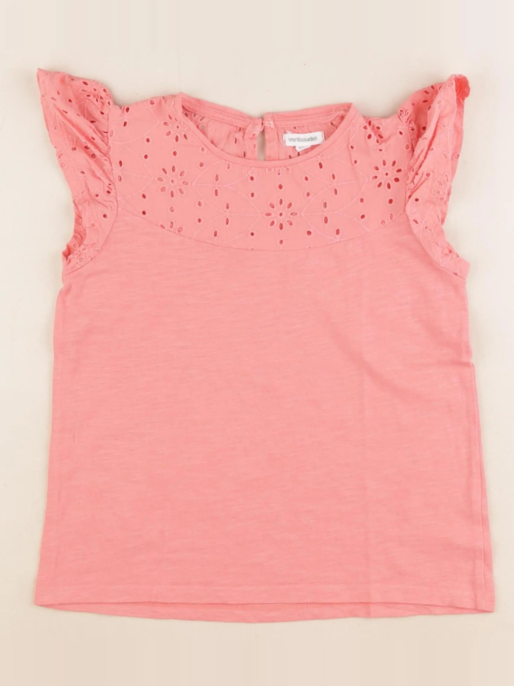 Vertbaudet - tee-shirt rose - 8 ans