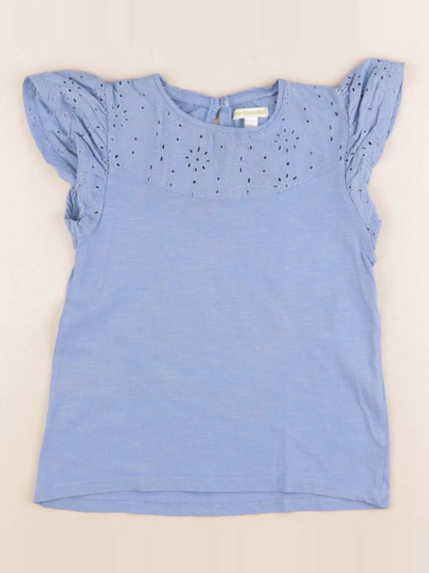 Vertbaudet - tee-shirt bleu - 8 ans