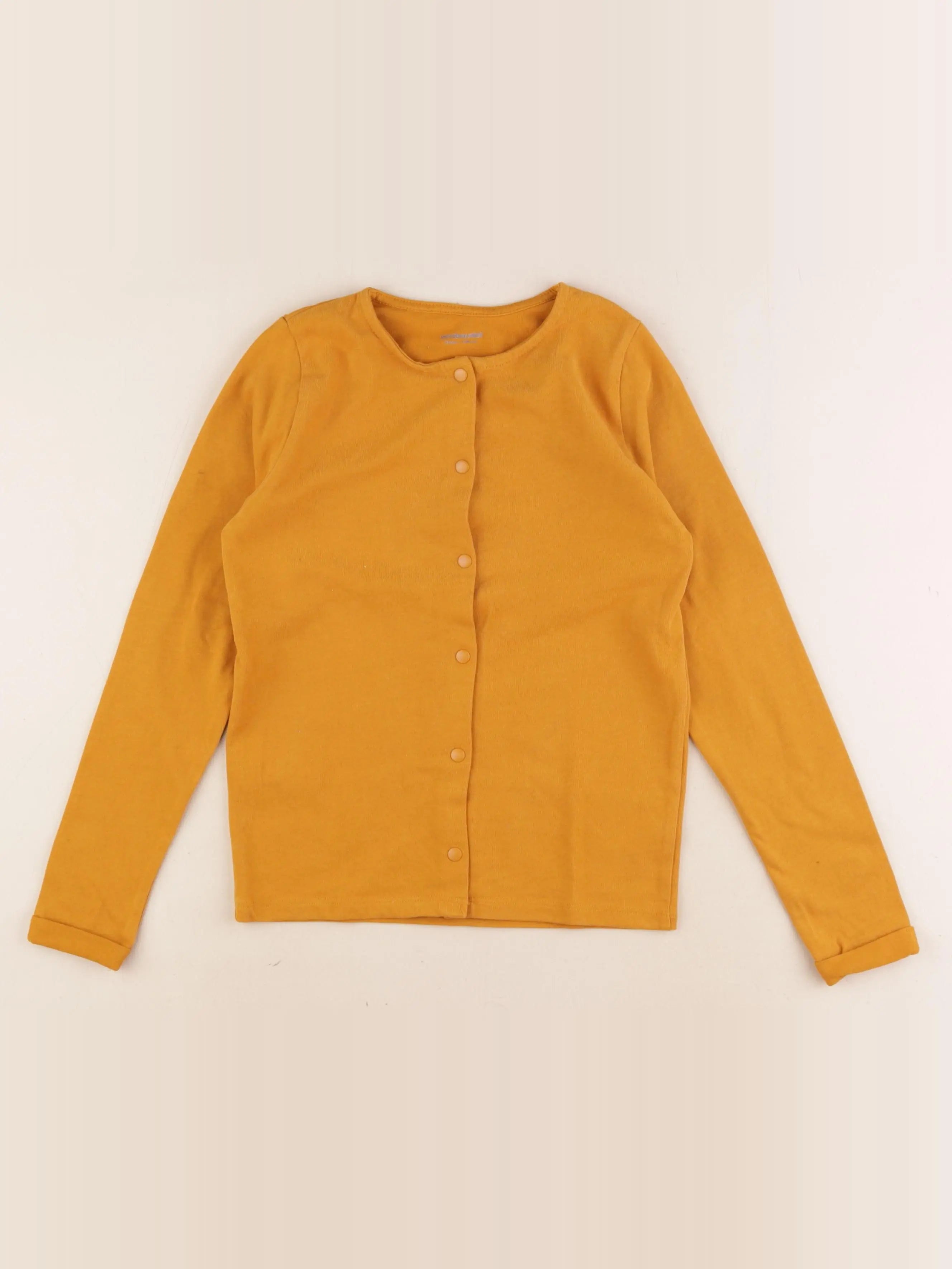 Vertbaudet - sweat jaune - 8 ans