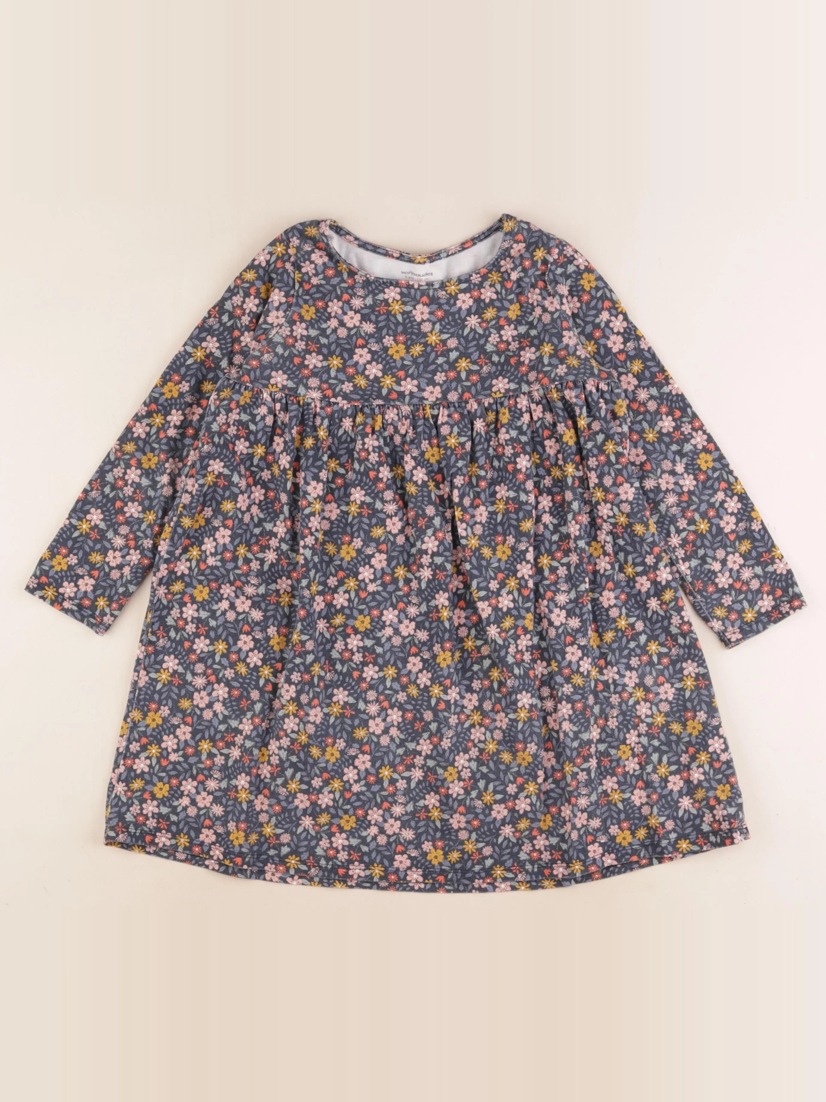 Vertbaudet - robe multicolore - 6 ans