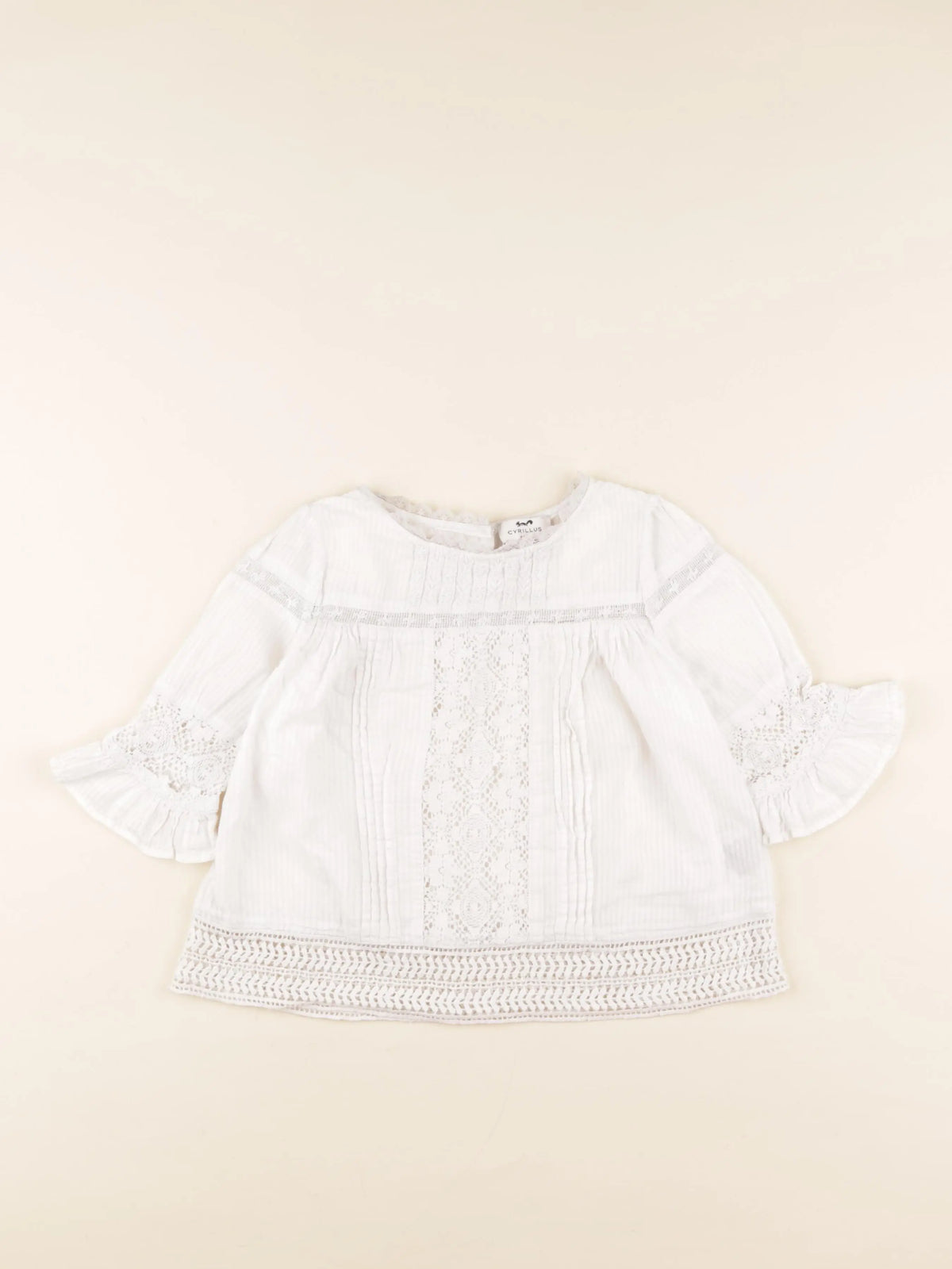 Cyrillus - blouse blanc - 6 ans