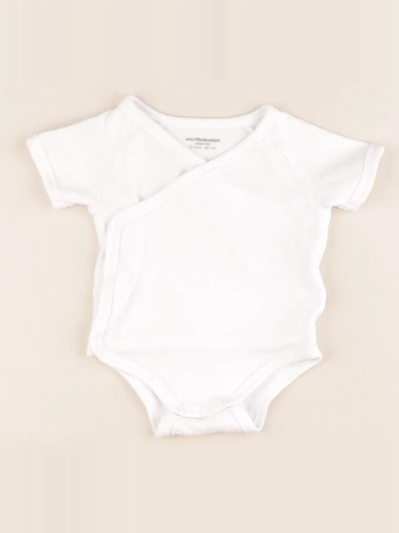 Vertbaudet - body blanc - 3 mois