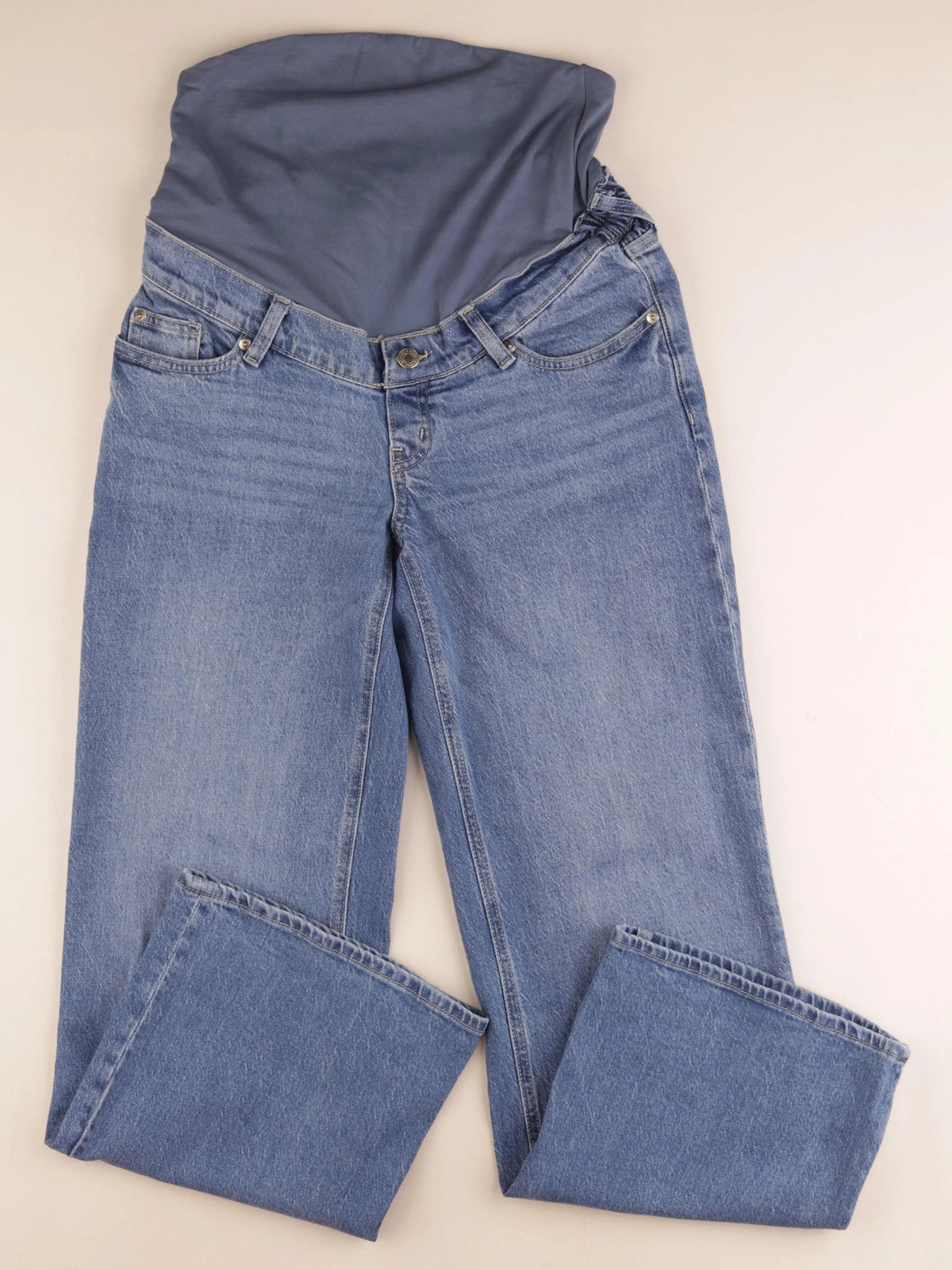 H&M - jean grossesse bleu - s