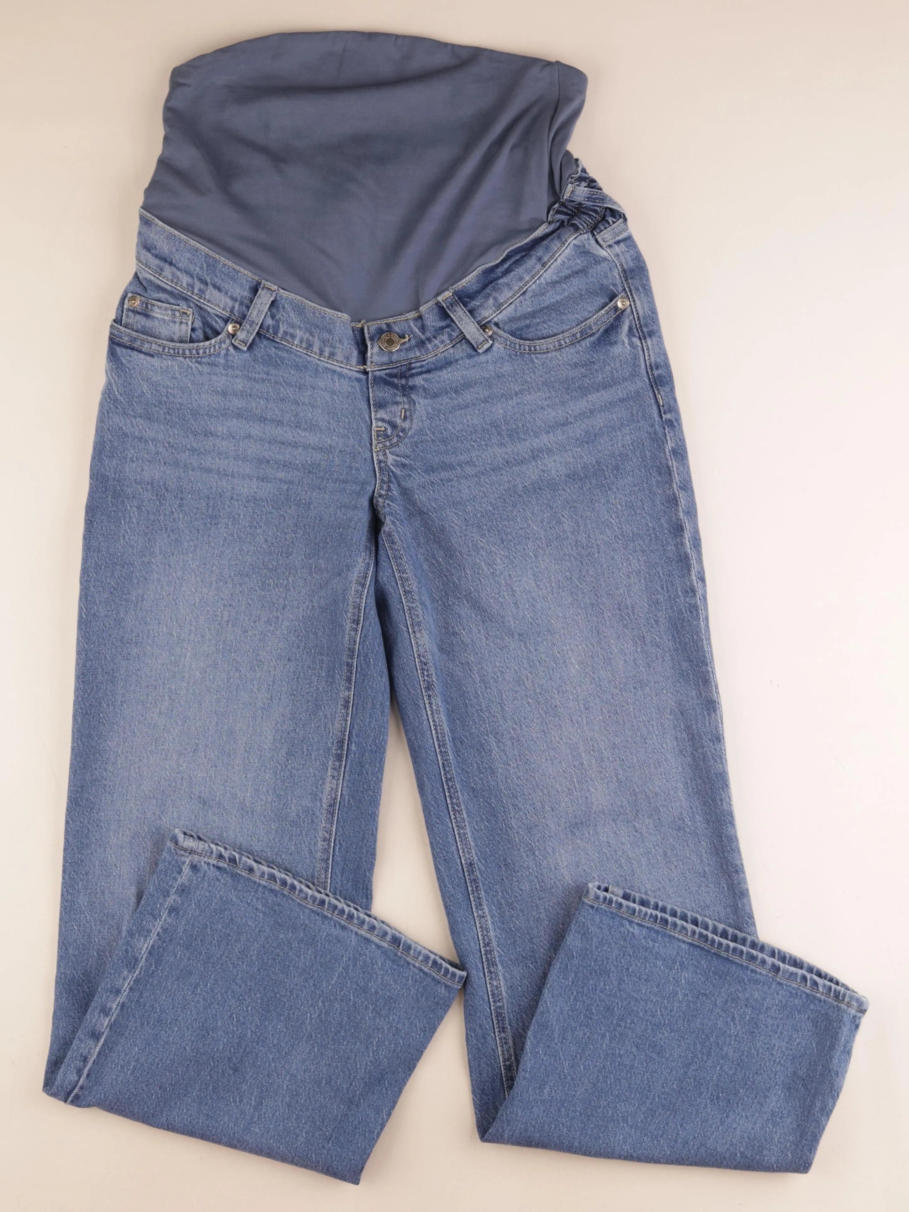 H&M - jean grossesse bleu - s