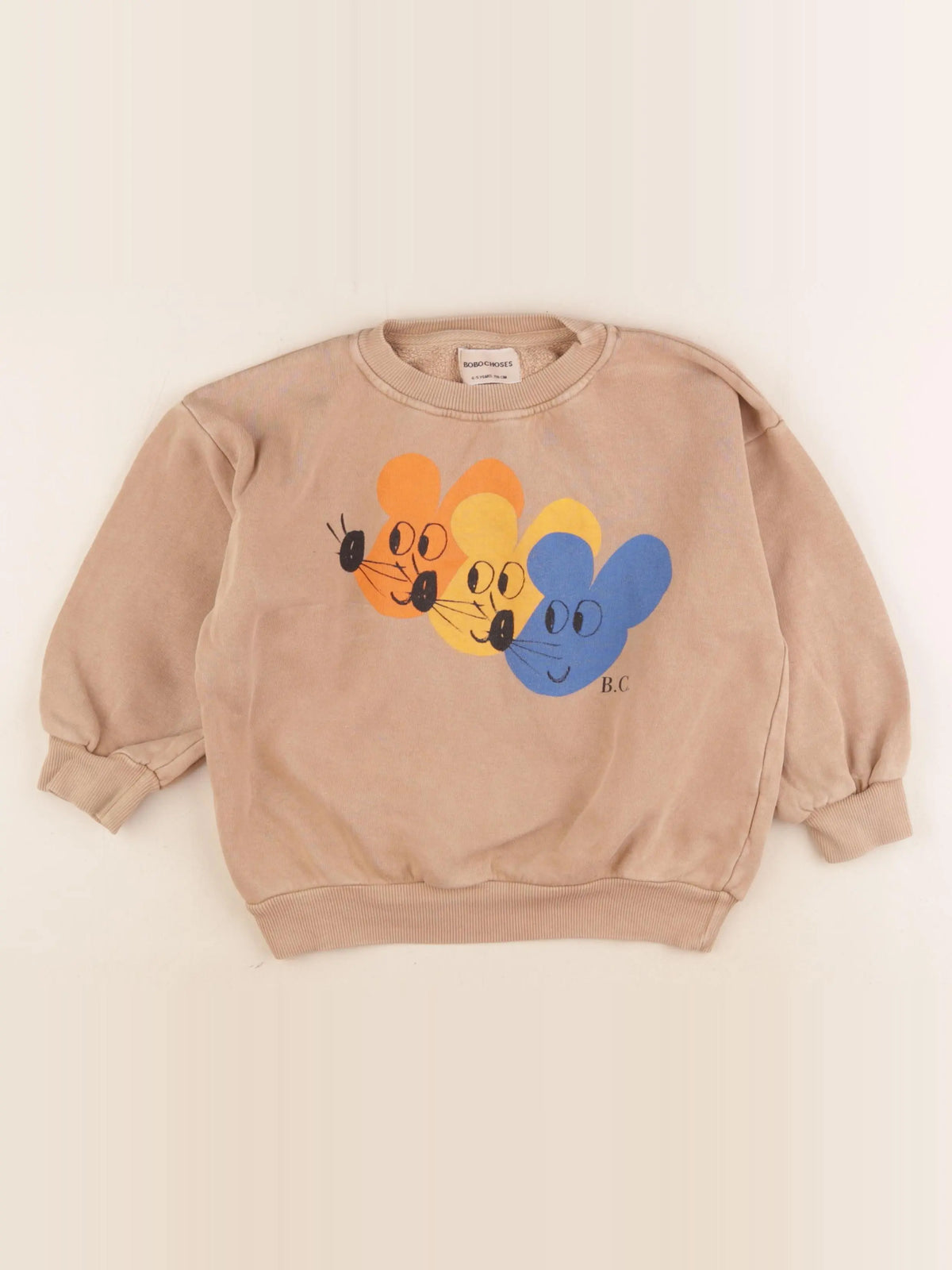 Bobo Choses - sweat marron - 4/5 ans