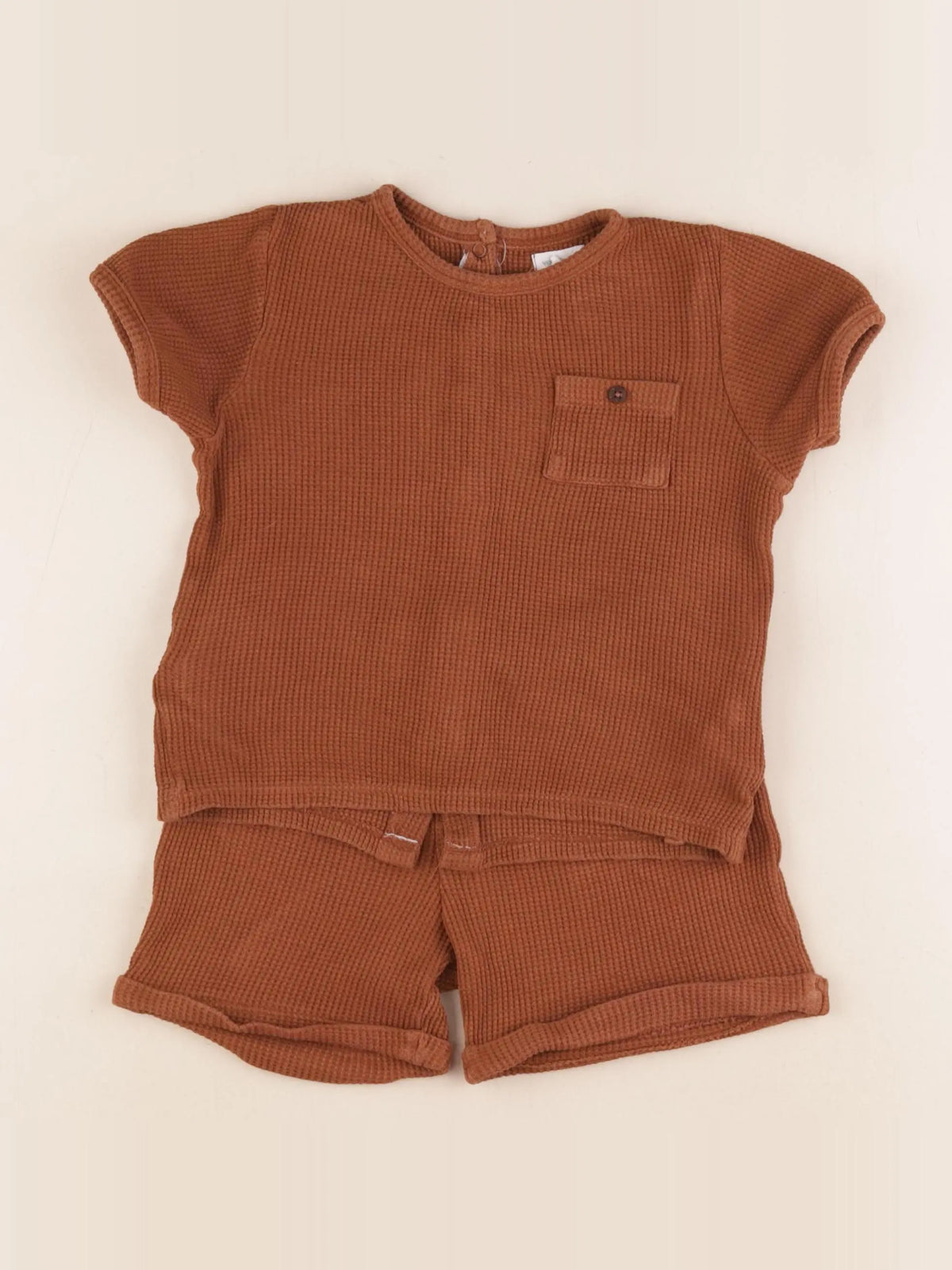 Vertbaudet - ensemble marron - 36 mois