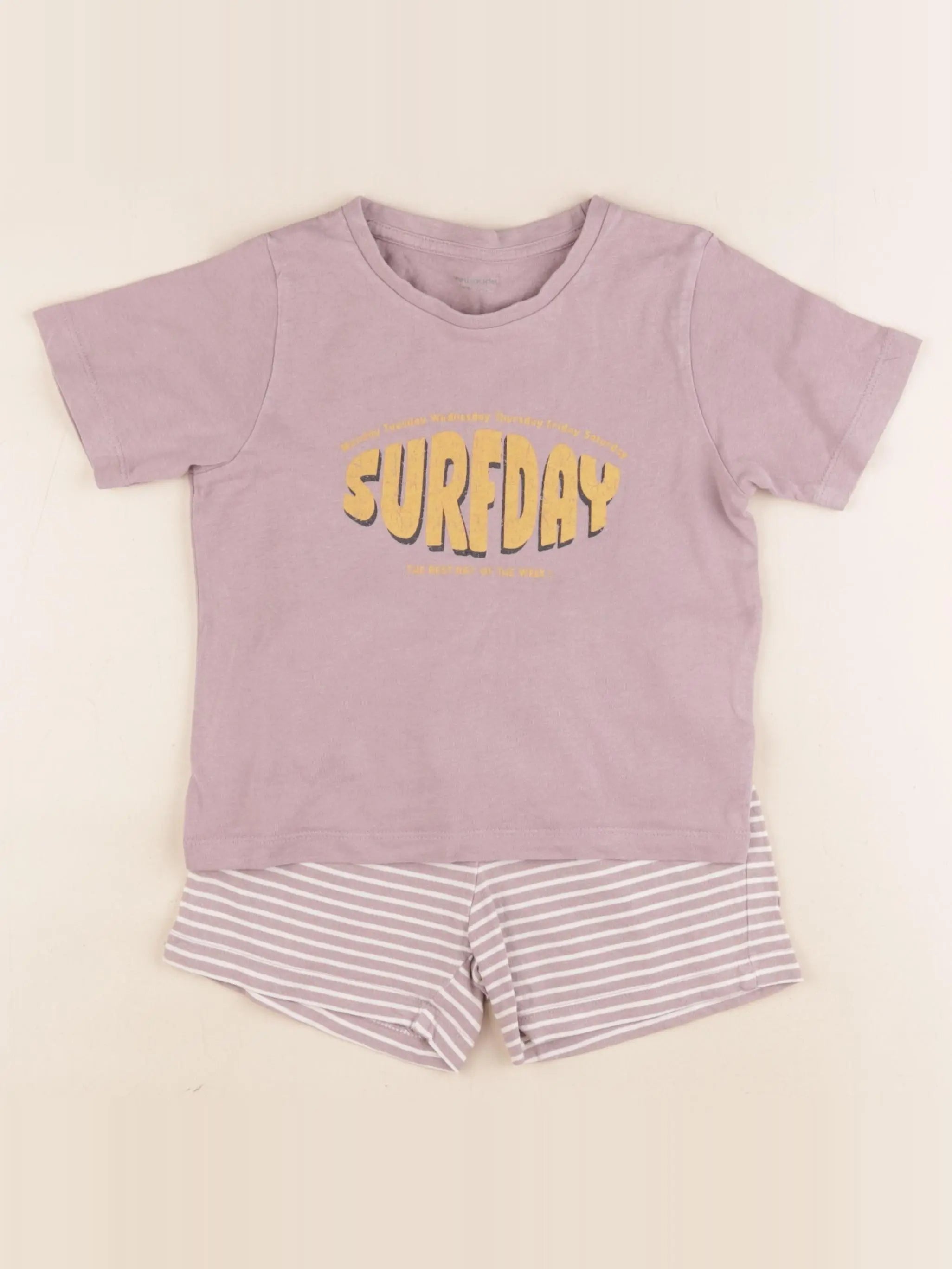 Vertbaudet - pyjama coton violet - 4 ans