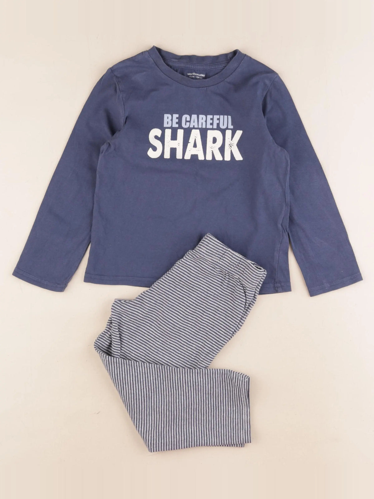Vertbaudet - pyjama coton bleu - 4 ans