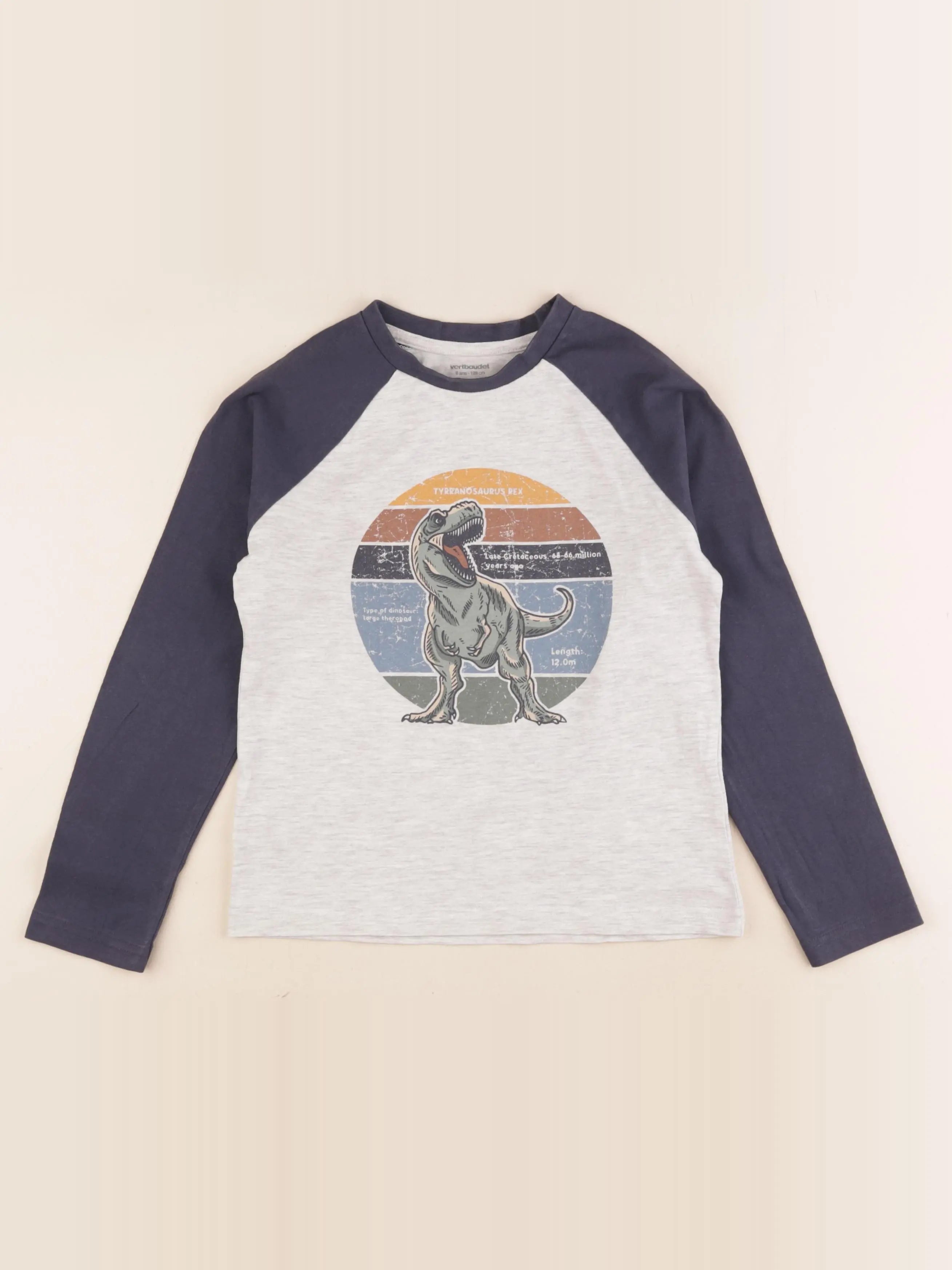 Vertbaudet - tee-shirt multicolore - 8 ans