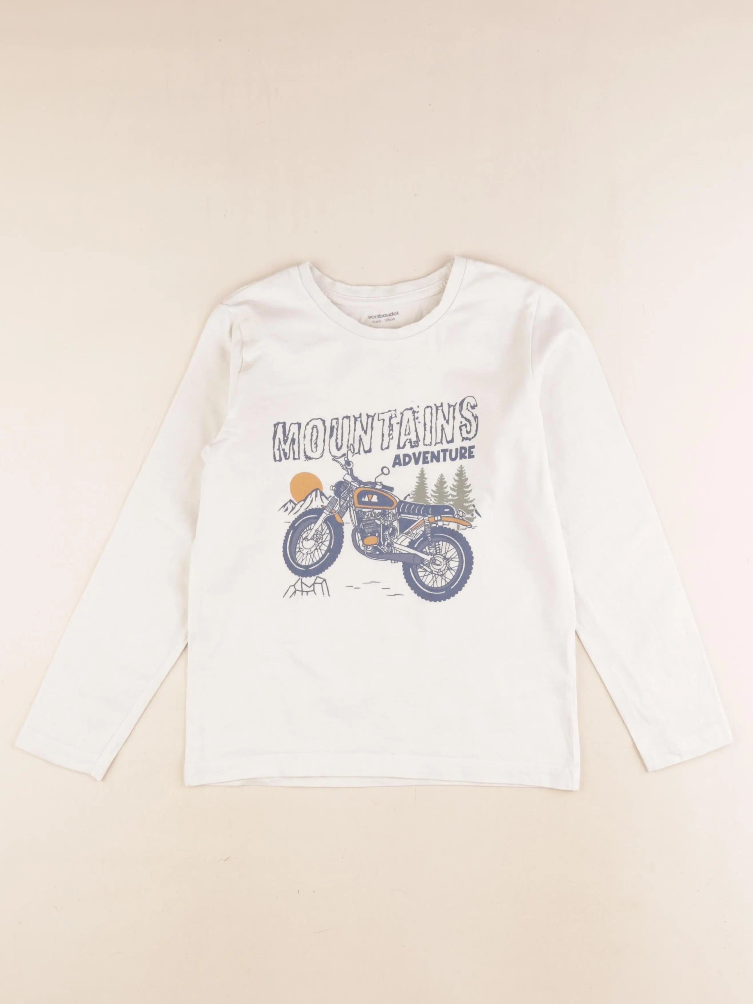 Vertbaudet - tee-shirt multicolore - 8 ans