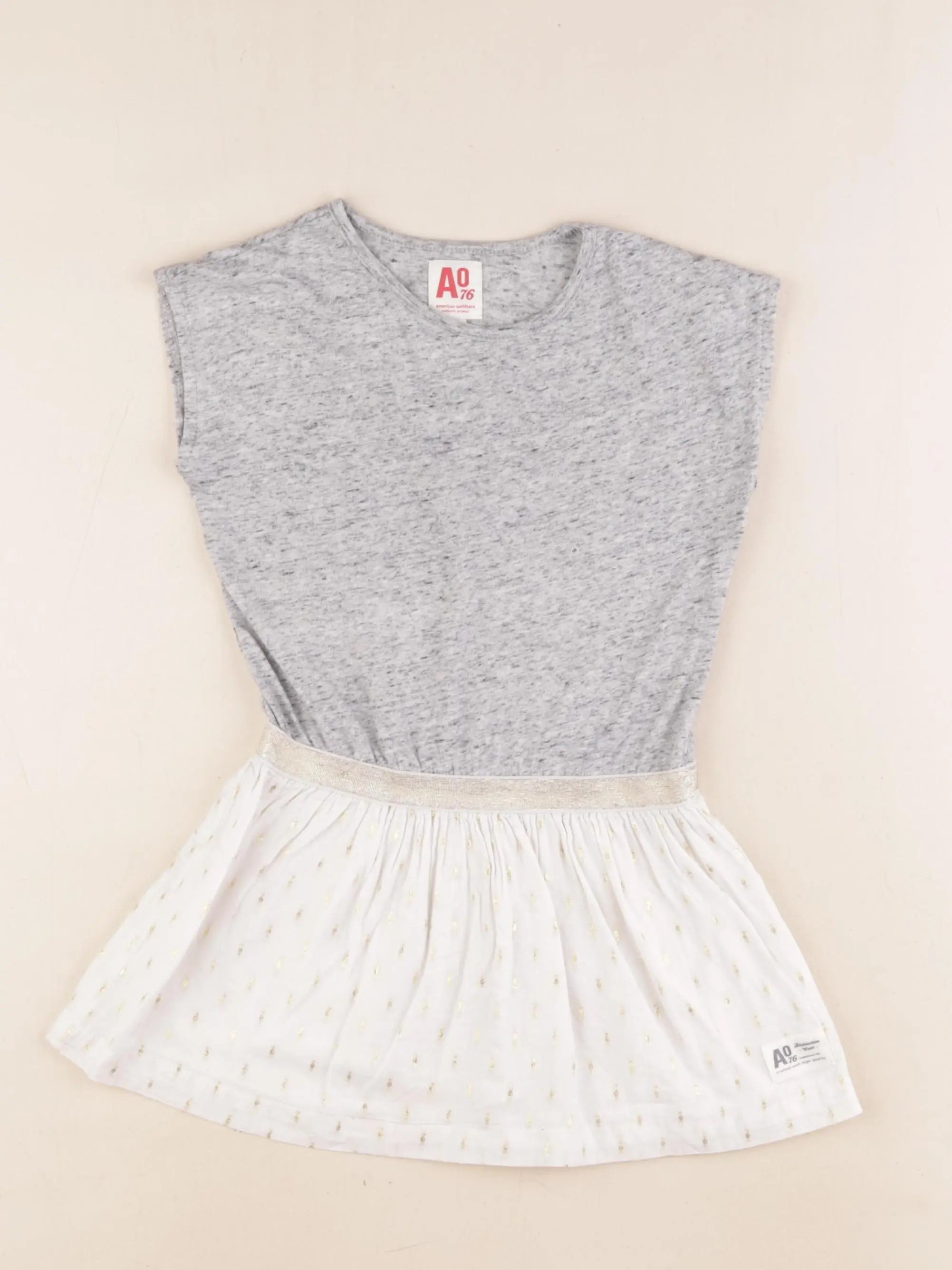 American Outfitters - robe blanc, gris - 4 ans