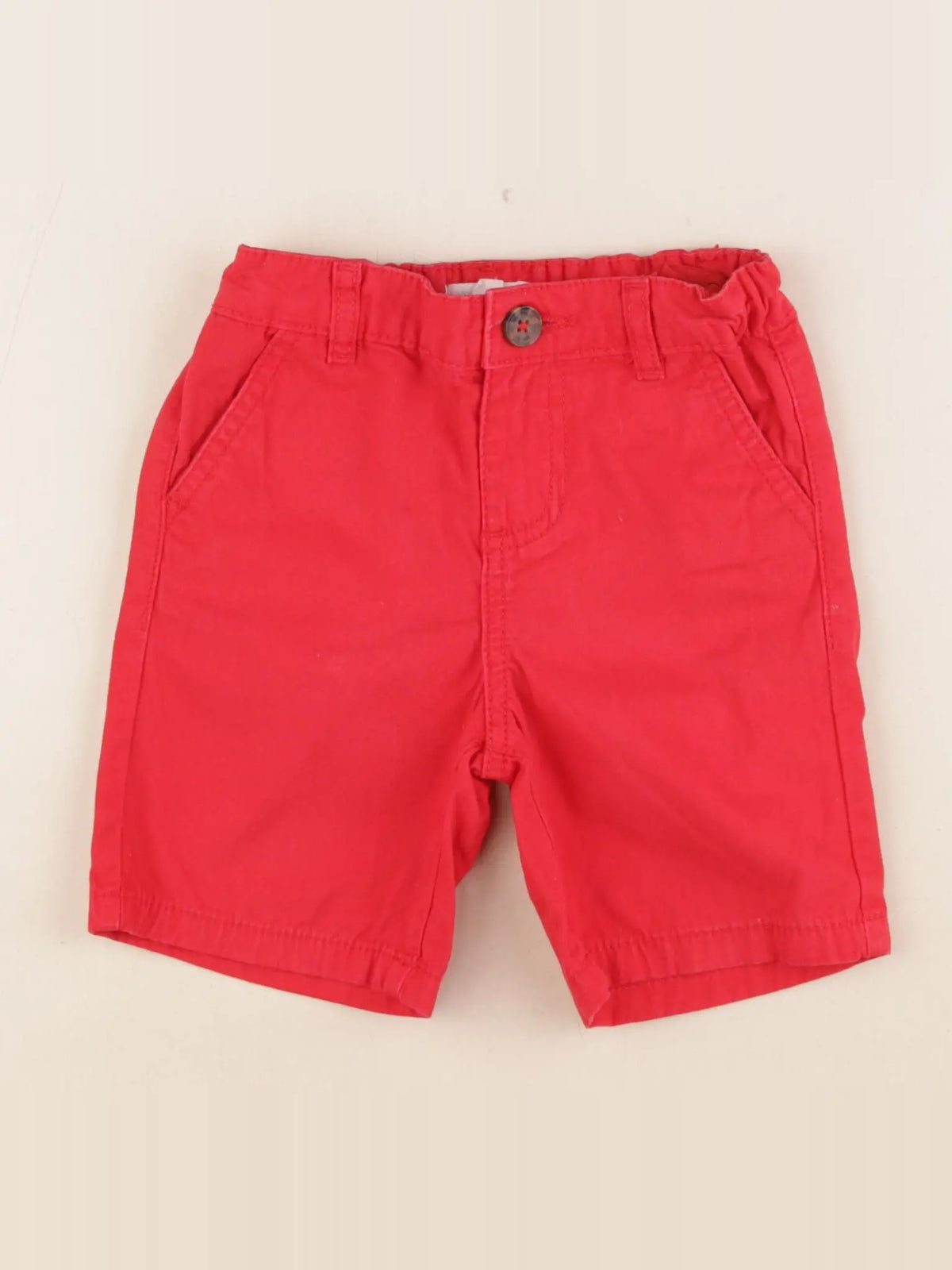 Vertbaudet - short rouge - 3 ans