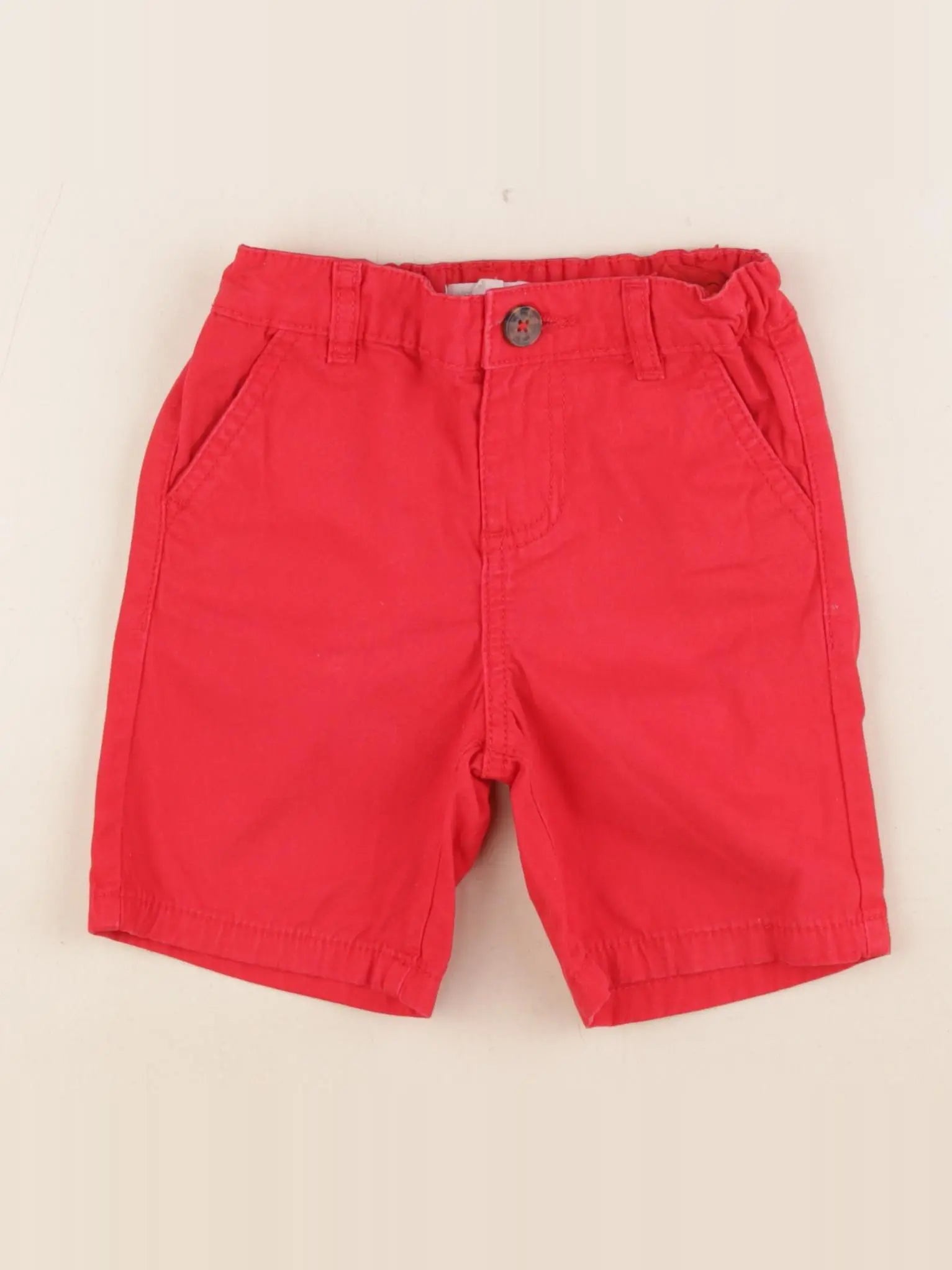 Vertbaudet - short rouge - 3 ans
