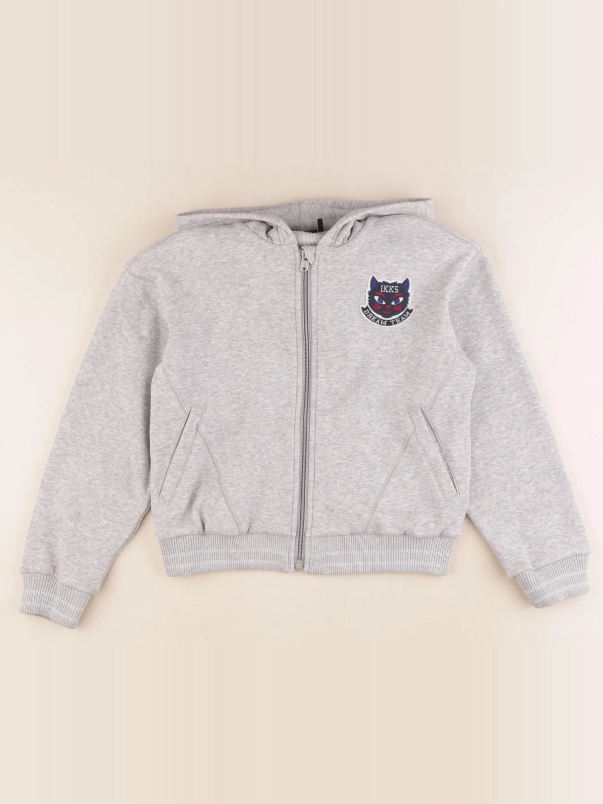 IKKS - sweat gris - 10 ans