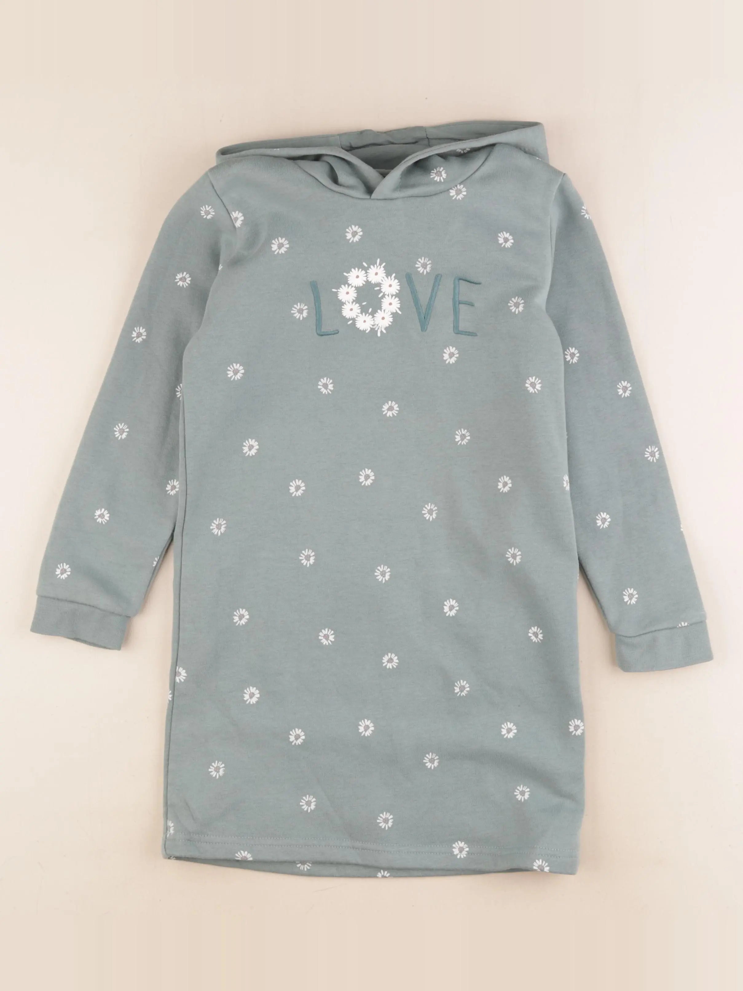 Vertbaudet - robe vert - 7 ans