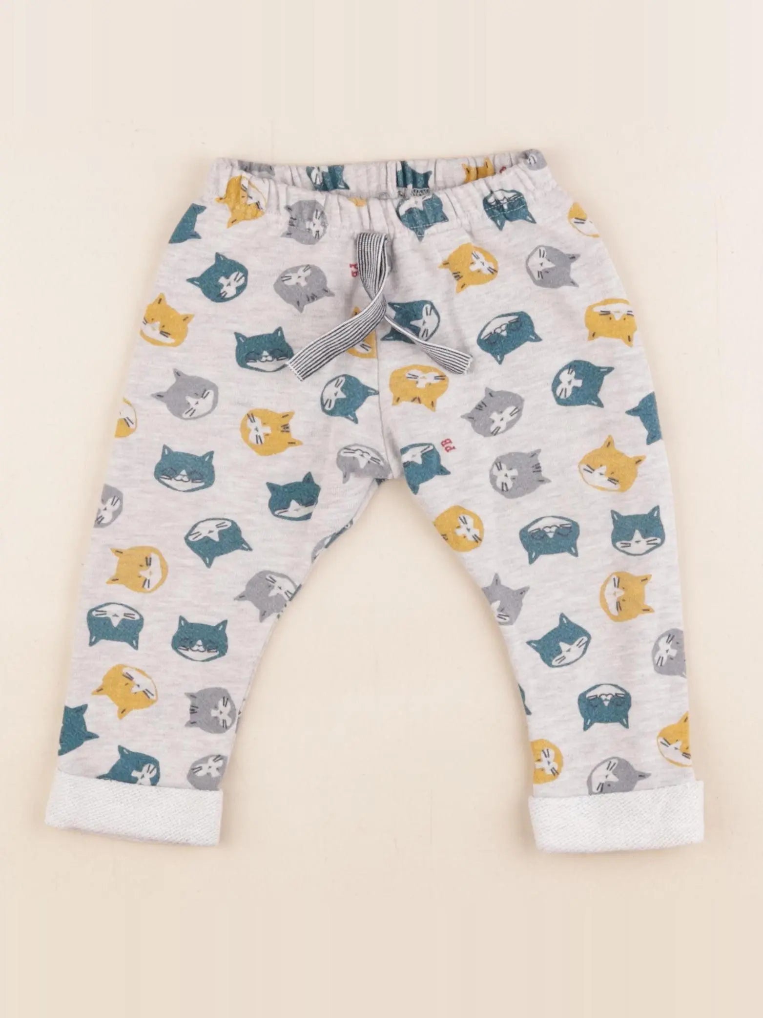 Petit Bateau - pantalon gris - 12 mois