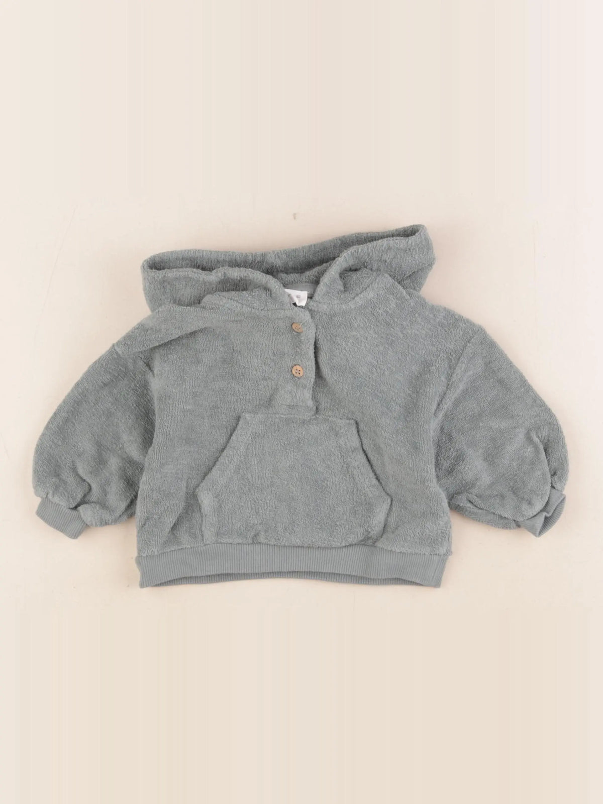 Zara - sweat vert - 1/3 mois