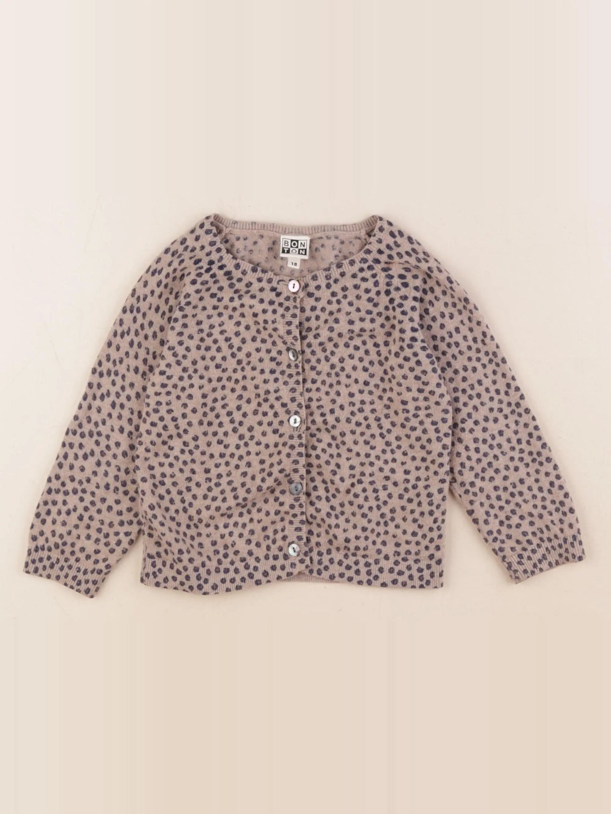 Bonton - gilet marron - 18 mois