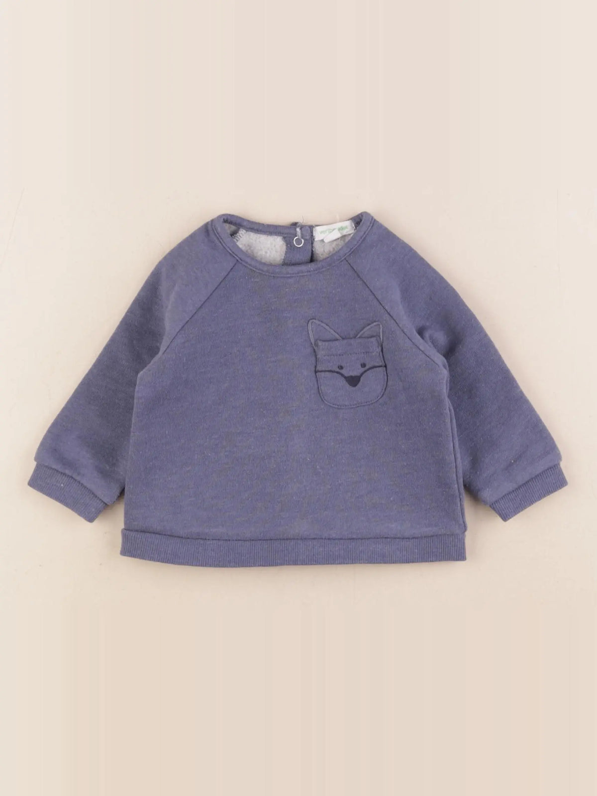 Vertbaudet - sweat bleu - 3 mois
