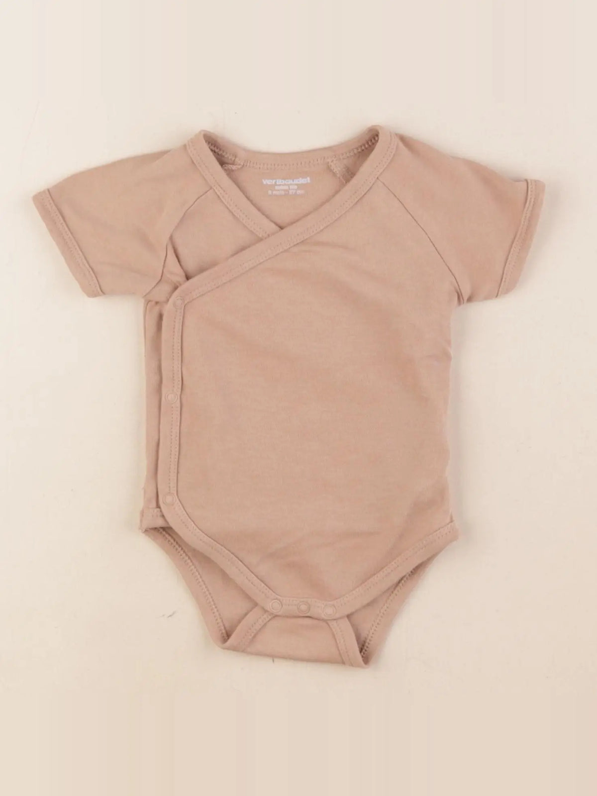 Vertbaudet - body marron - 6 mois
