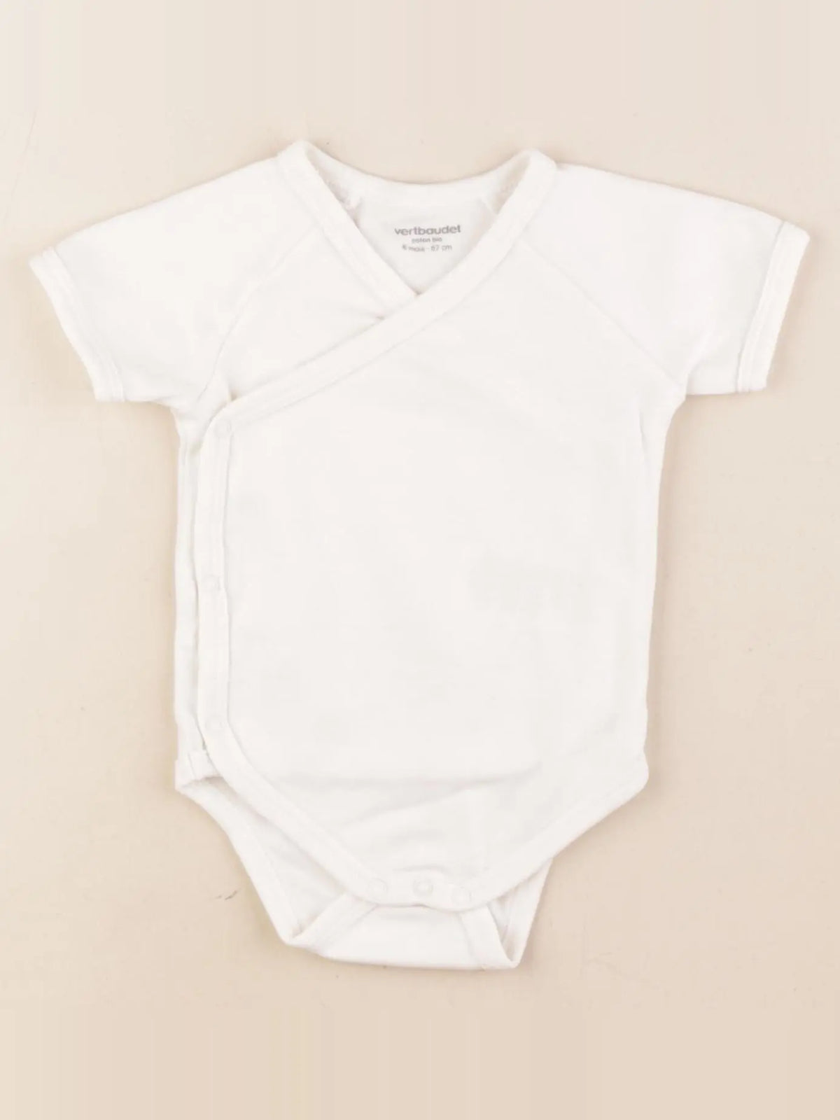 Vertbaudet - body marron - 6 mois