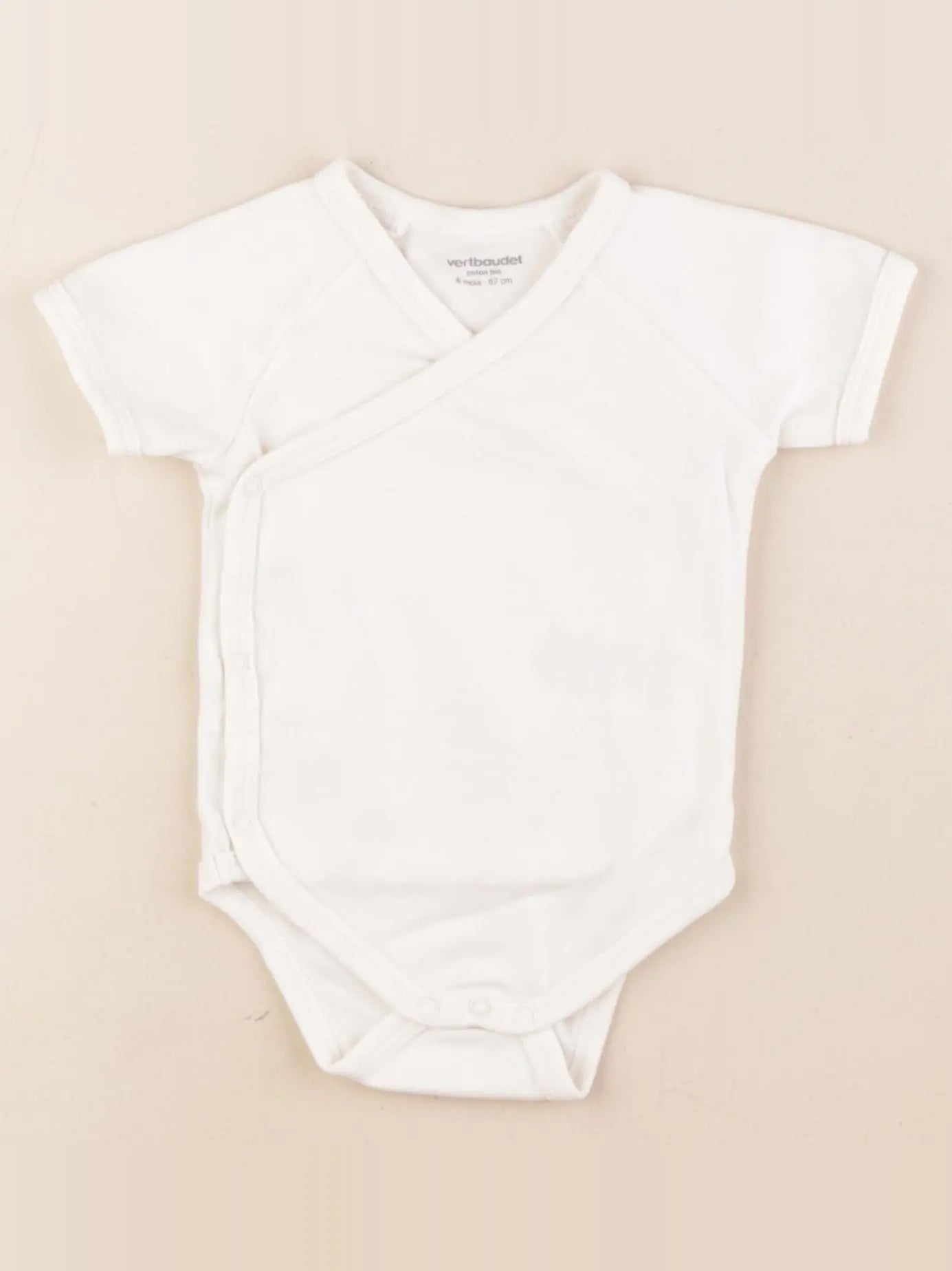 Vertbaudet - body marron - 6 mois