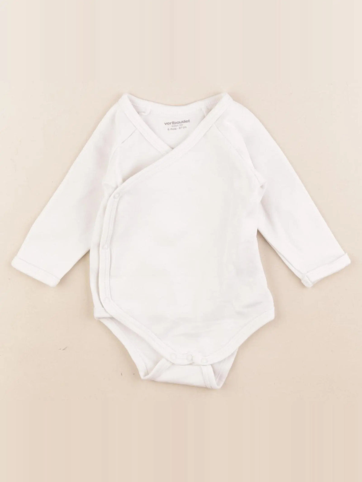 Vertbaudet - body blanc - 6 mois