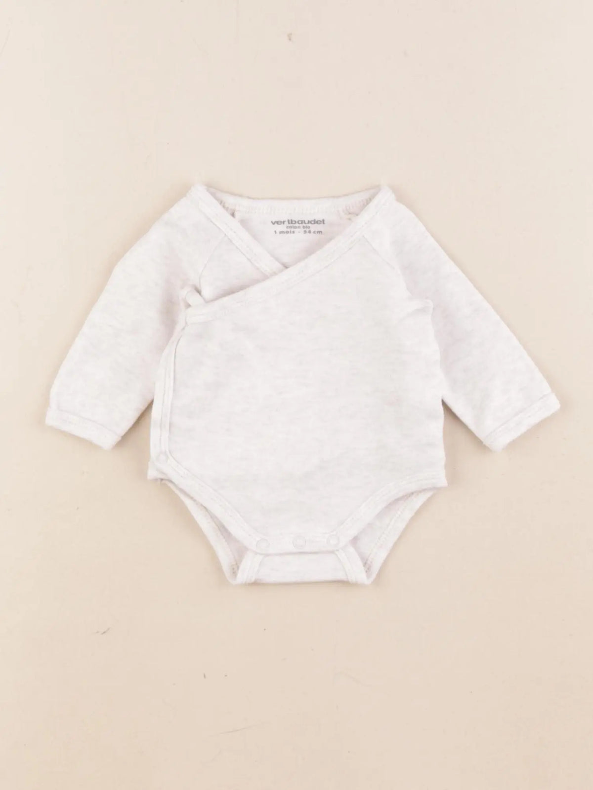 Vertbaudet - body beige - 3 mois
