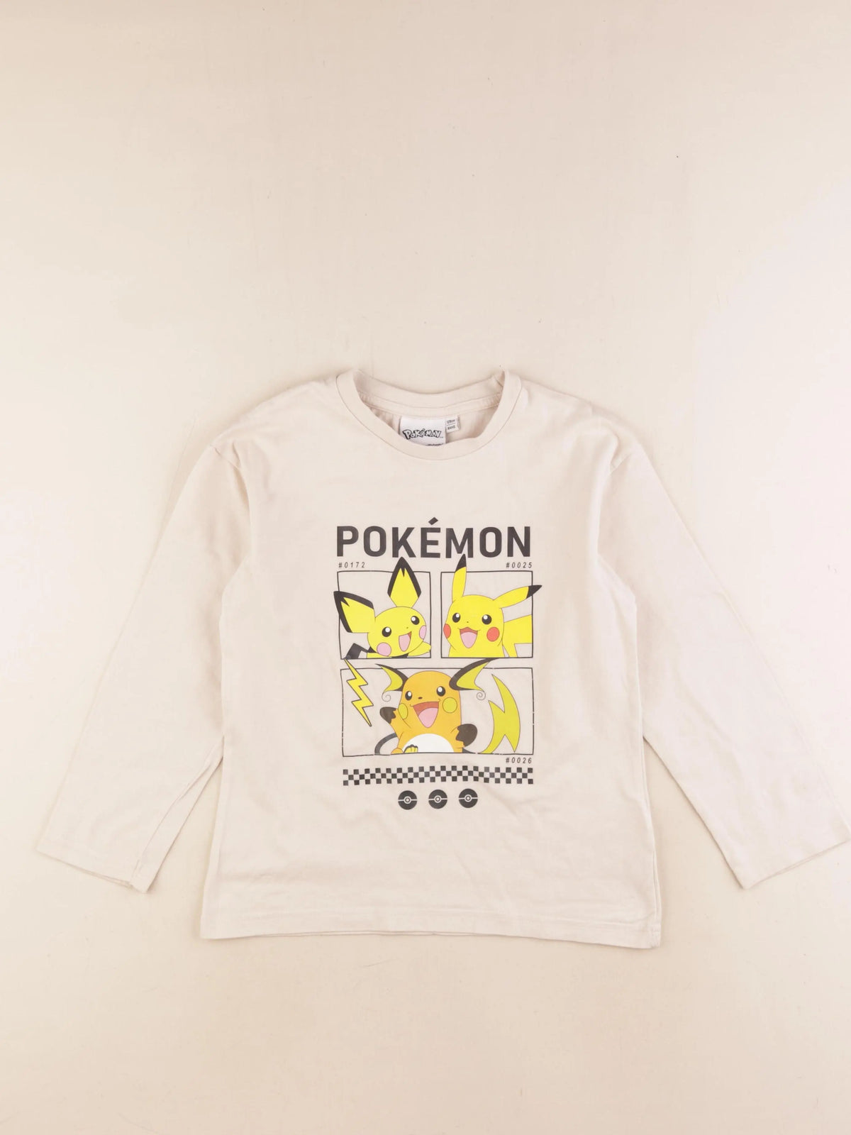 Vertbaudet - tee-shirt beige - 8 ans