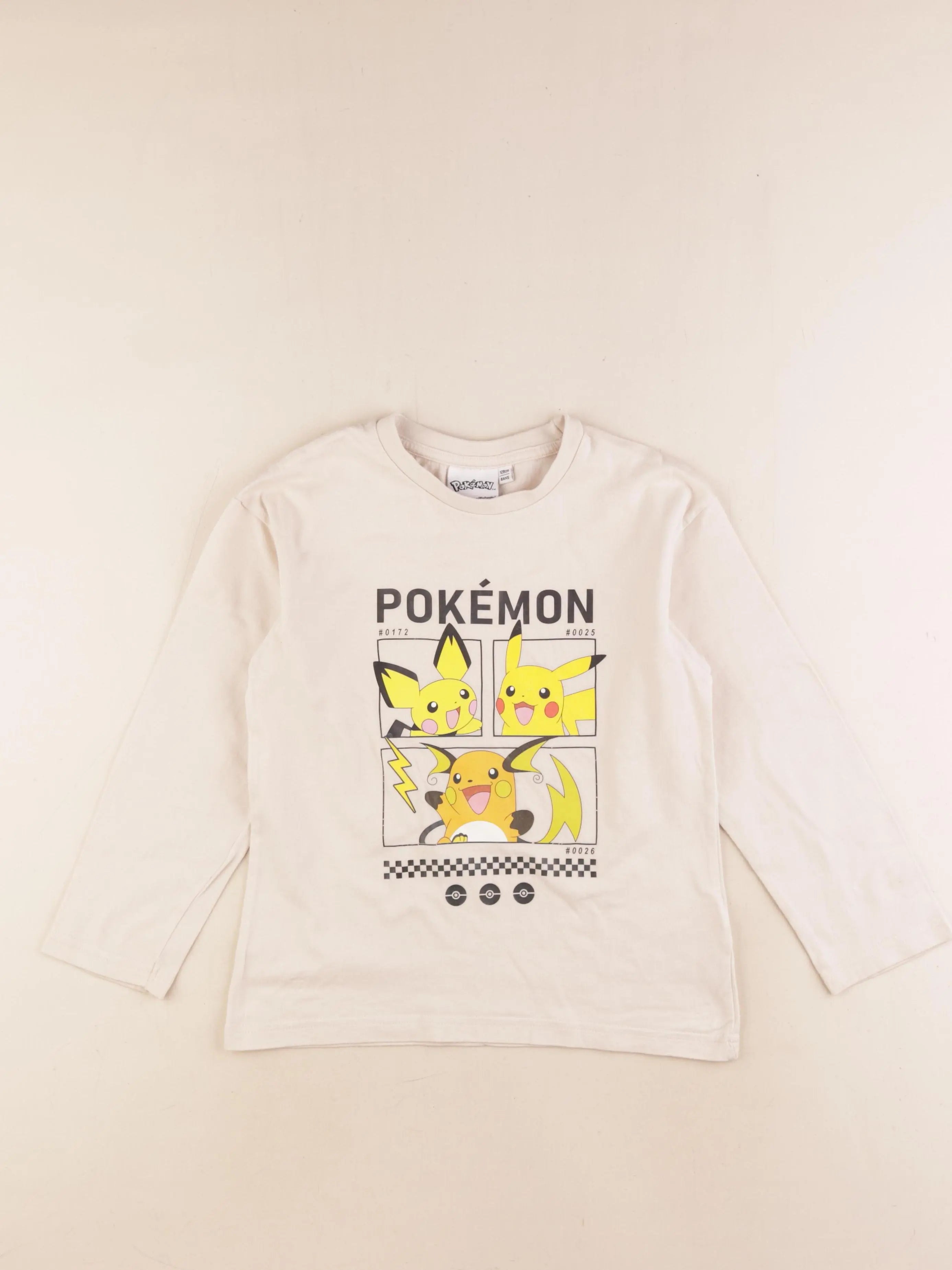 Vertbaudet - tee-shirt beige - 8 ans