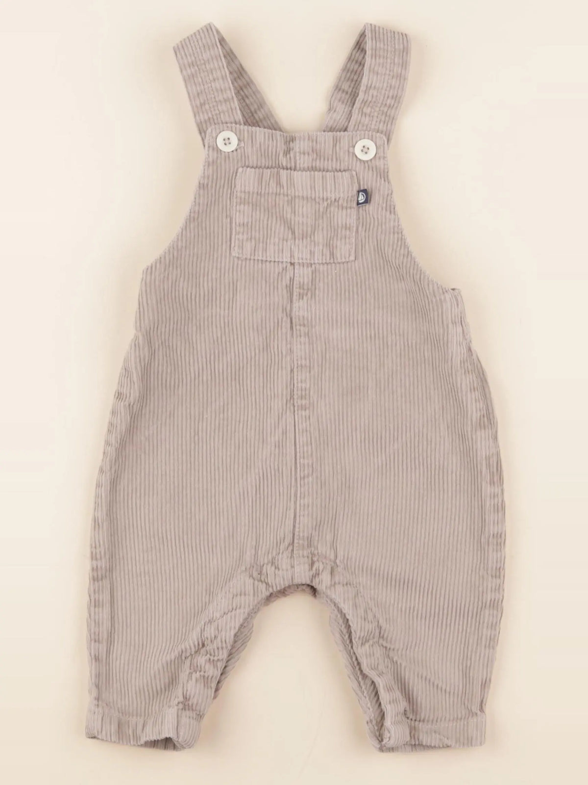 Petit Bateau - salopette beige - 6 mois