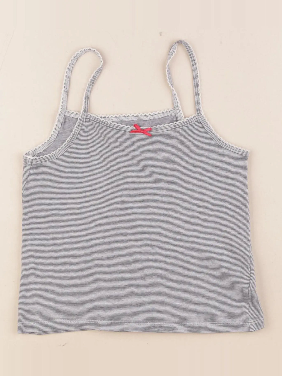 Vertbaudet - maillot de corps blanc, bleu - 5 ans