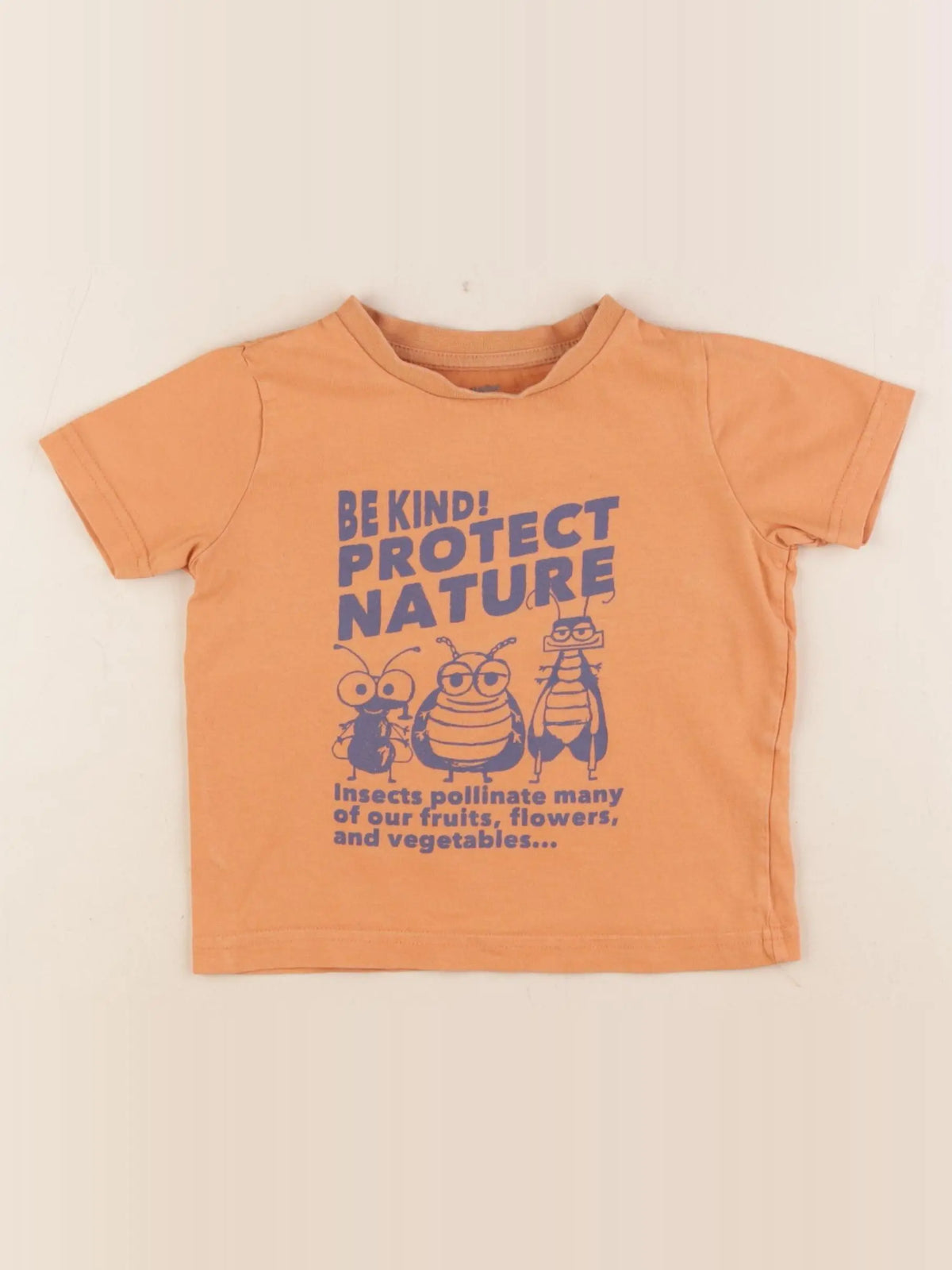 Vertbaudet - tee-shirt orange - 2 ans