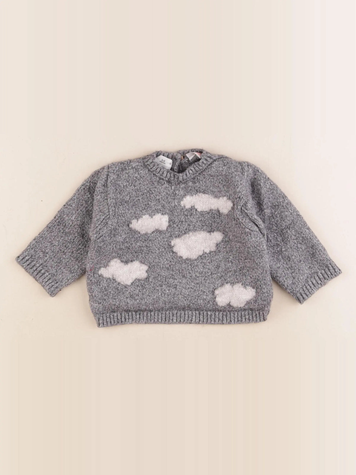 Zara - pull gris - 3/6 mois
