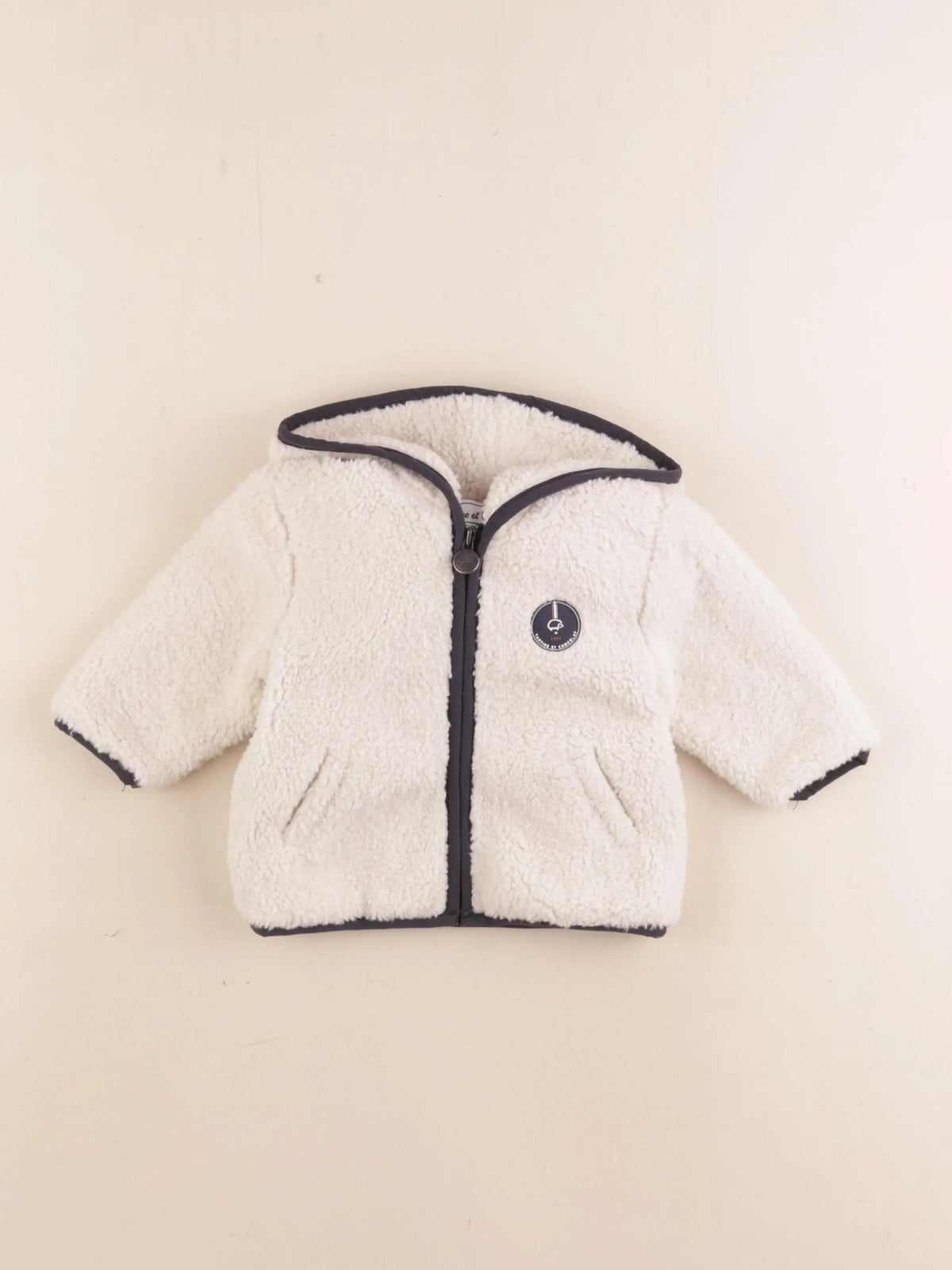 Tartine & Chocolat - polaire beige, bleu - 6 mois