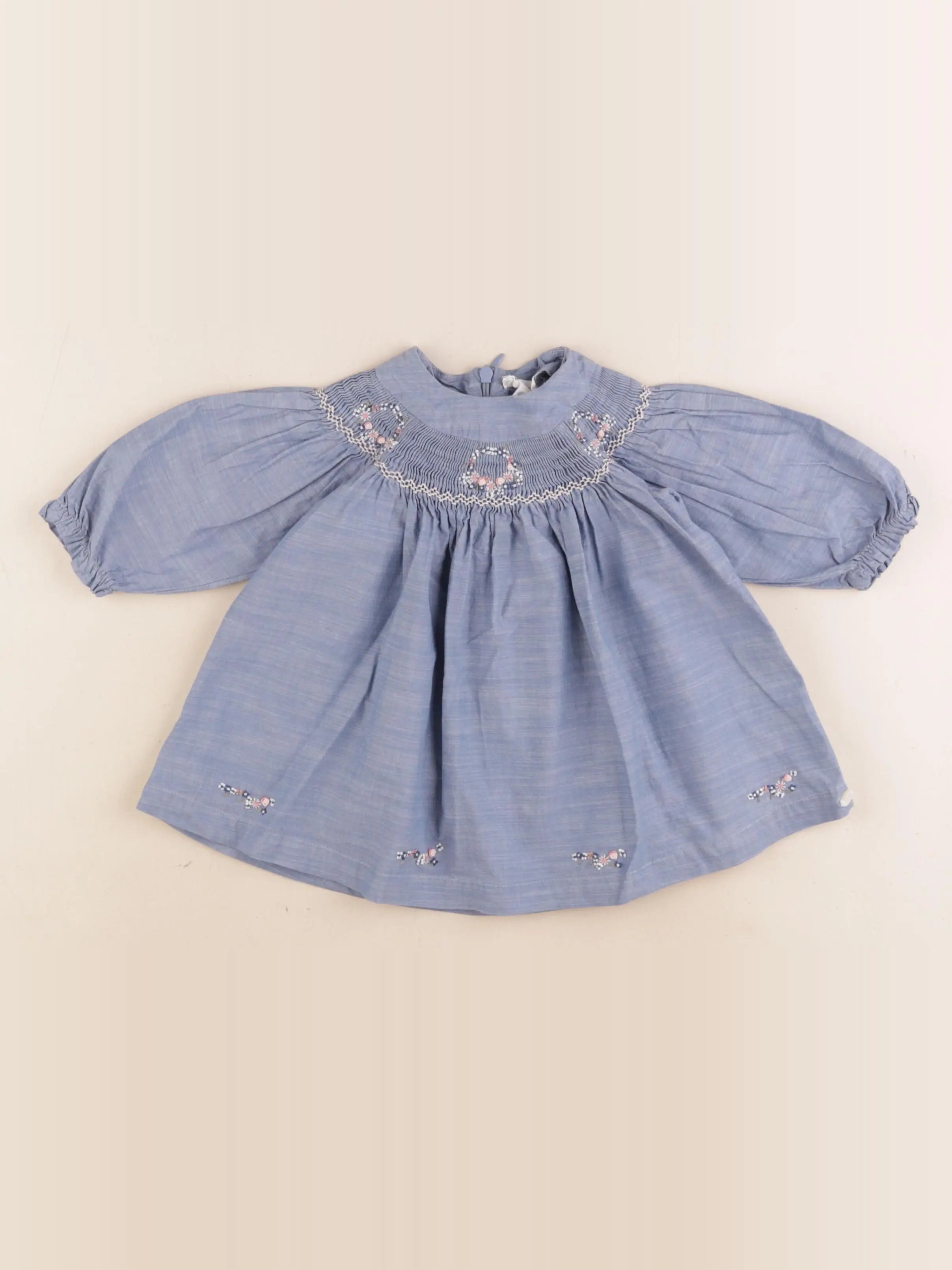 Tartine & Chocolat - robe bleu - 6 mois