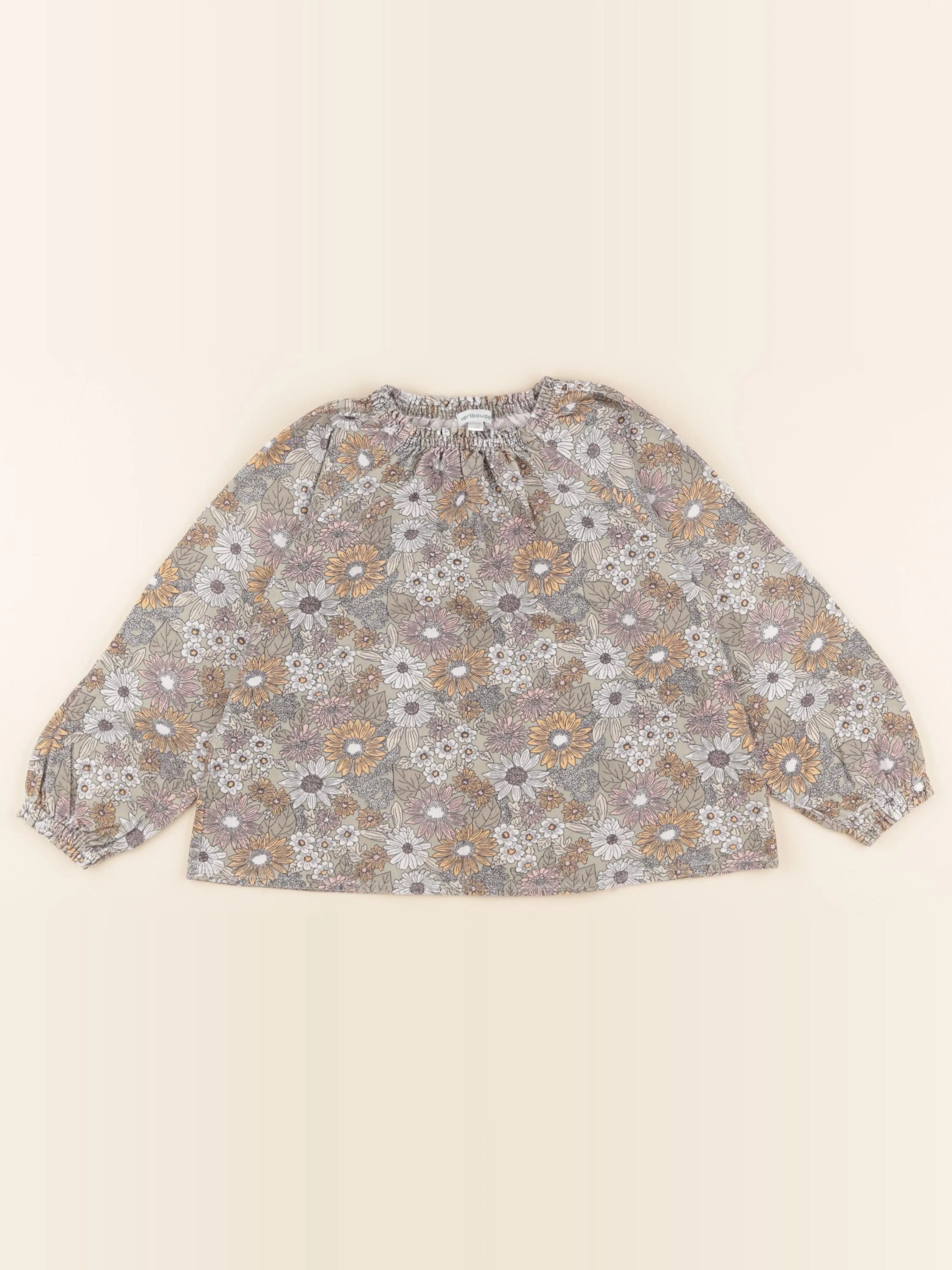 Vertbaudet - blouse vert - 7 ans