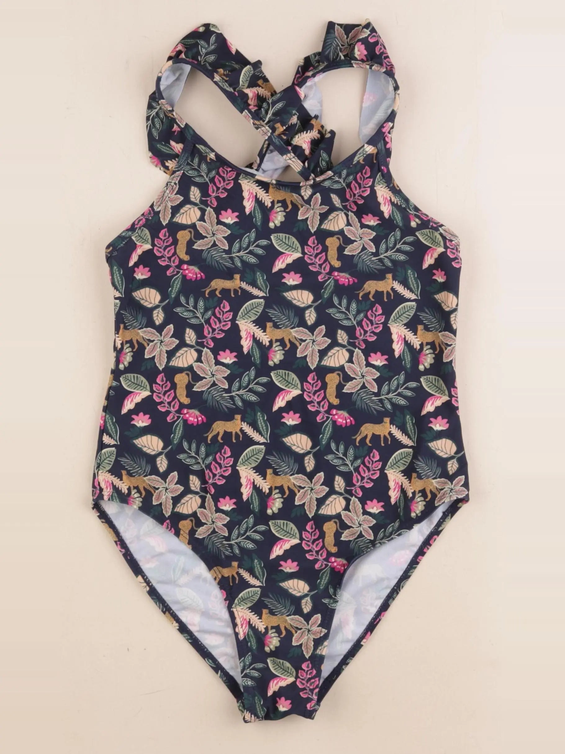 Vertbaudet - maillot de bain bleu - 10 ans