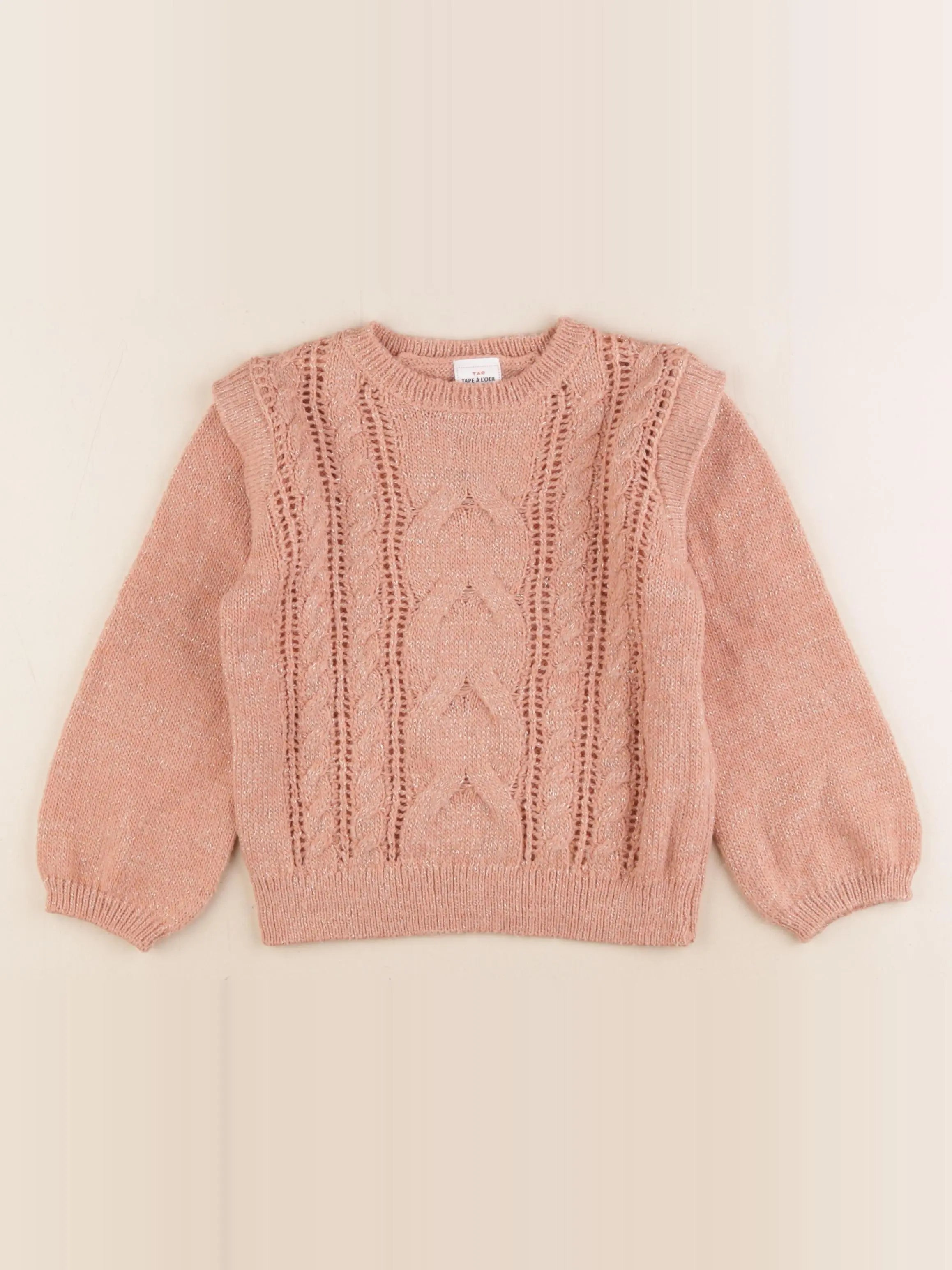 Tape à l'oeil - pull rose - 4 ans