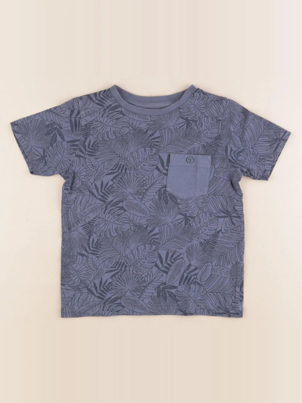 Vertbaudet - tee-shirt bleu - 4 ans